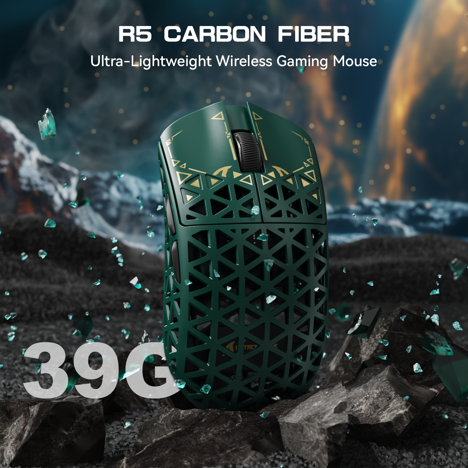 ATTACK SHARK R5 Ultra Carbon Fiber Wireless 8K PAW3950MAX Gaming Mouse