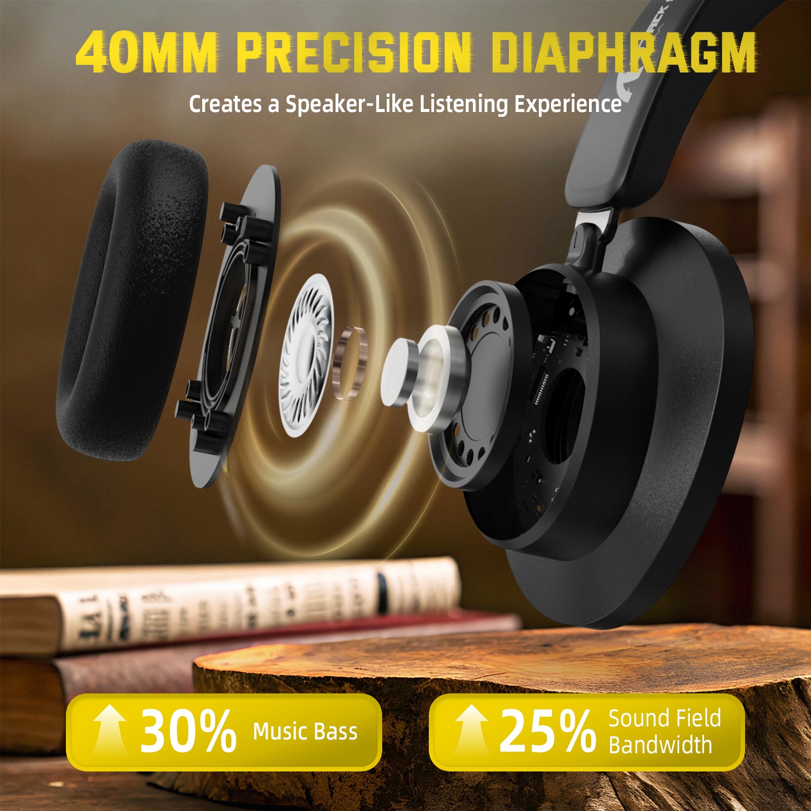 ATTACK SHARK G500 gaming headset components