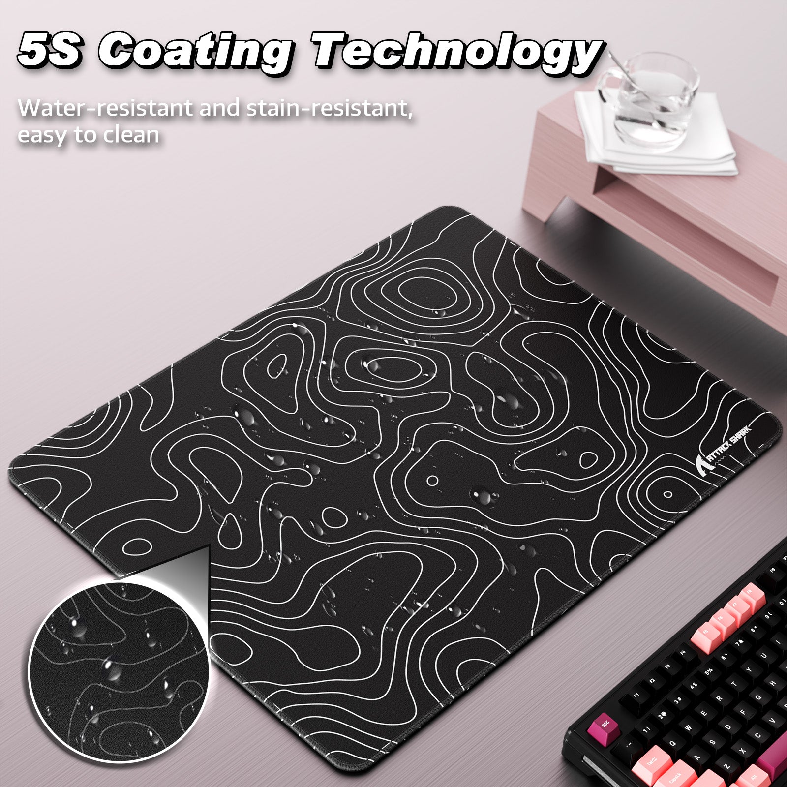 ATTACK SHARK CM02SE eSport Gaming Muismat (410x310x4 MM)