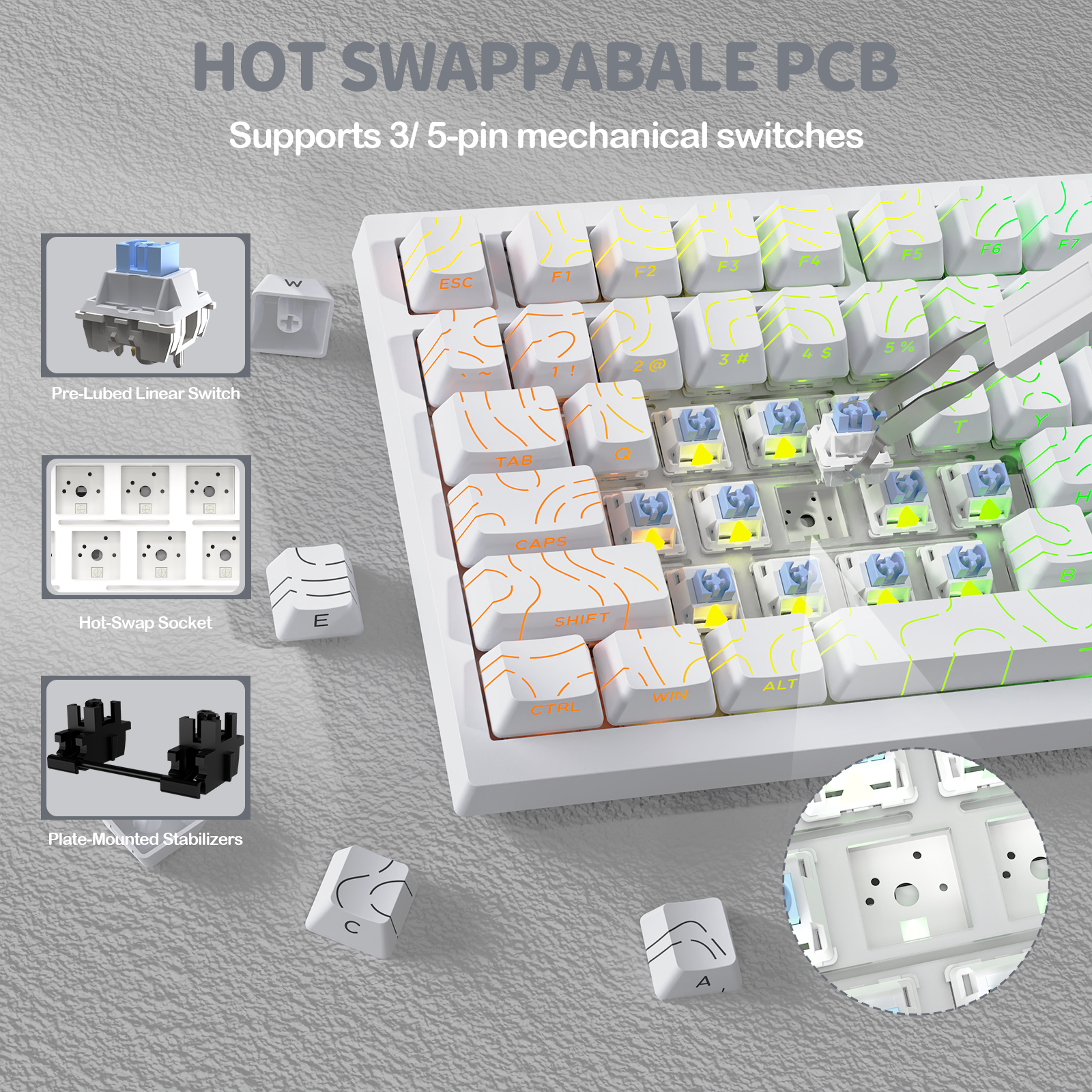 ATTACK SHARK X820Ultra Tri-mode 가스켓 기계식 키보드