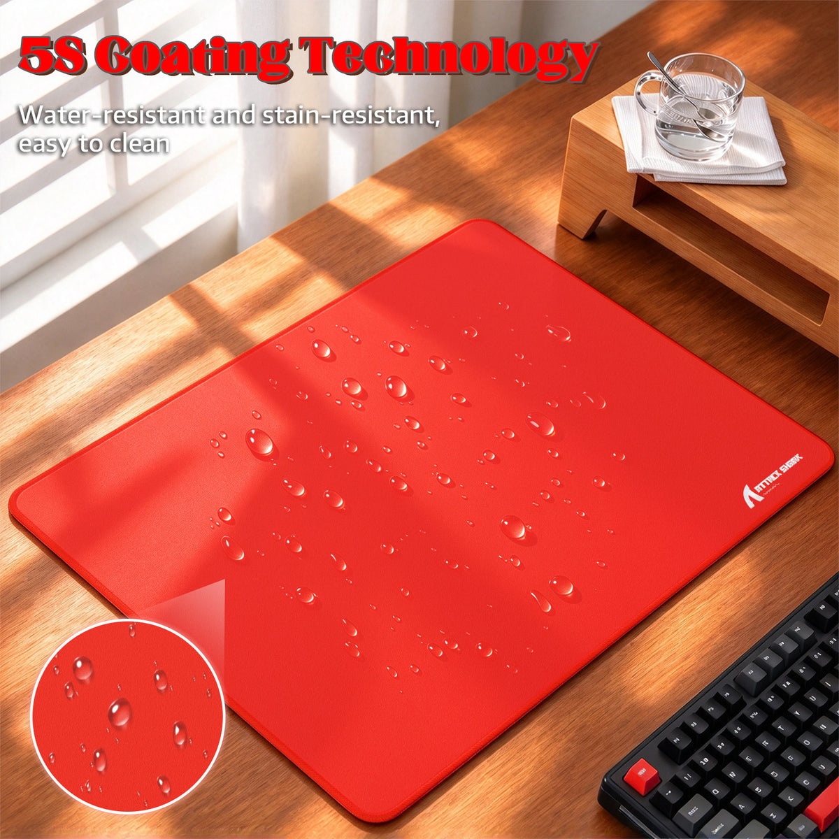 Tapis de souris gaming eSport ATTACK SHARK CM02SE (405x305x4 MM)