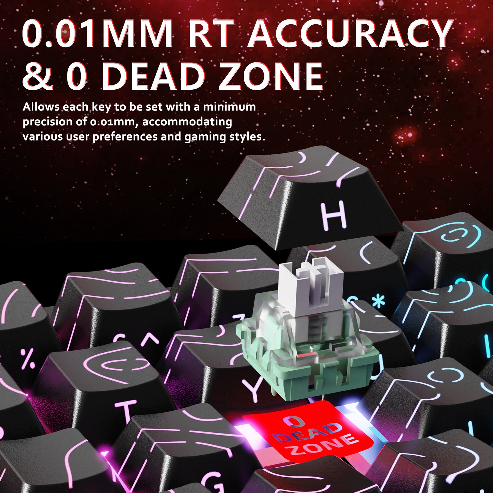 ATTACK SHARK X65 HE Magnetschalter Rapid Trigger-Tastatur