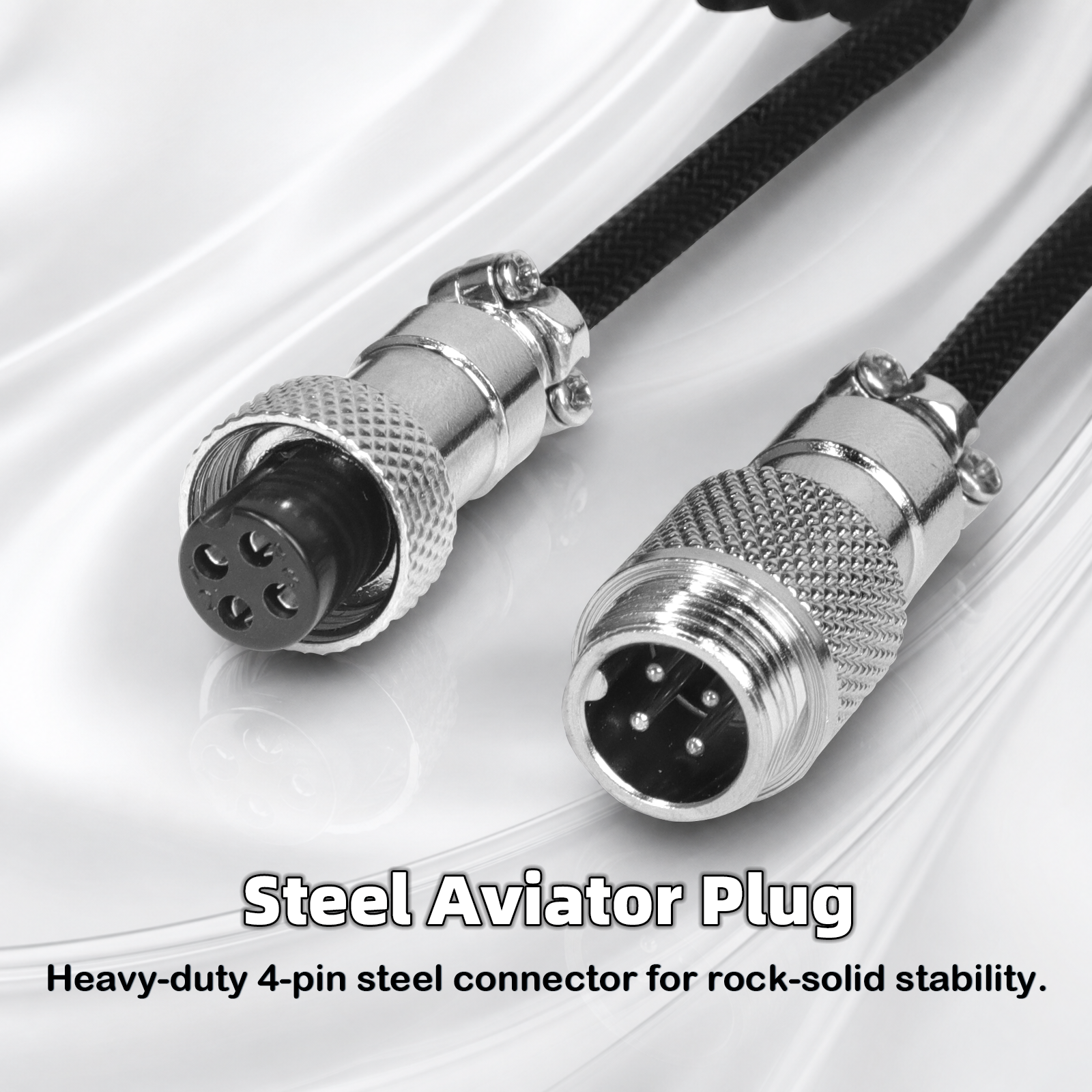 Câble en Spirale ATTACK SHARK C01ULTIMATE pour Clavier Magnétique 8KHz