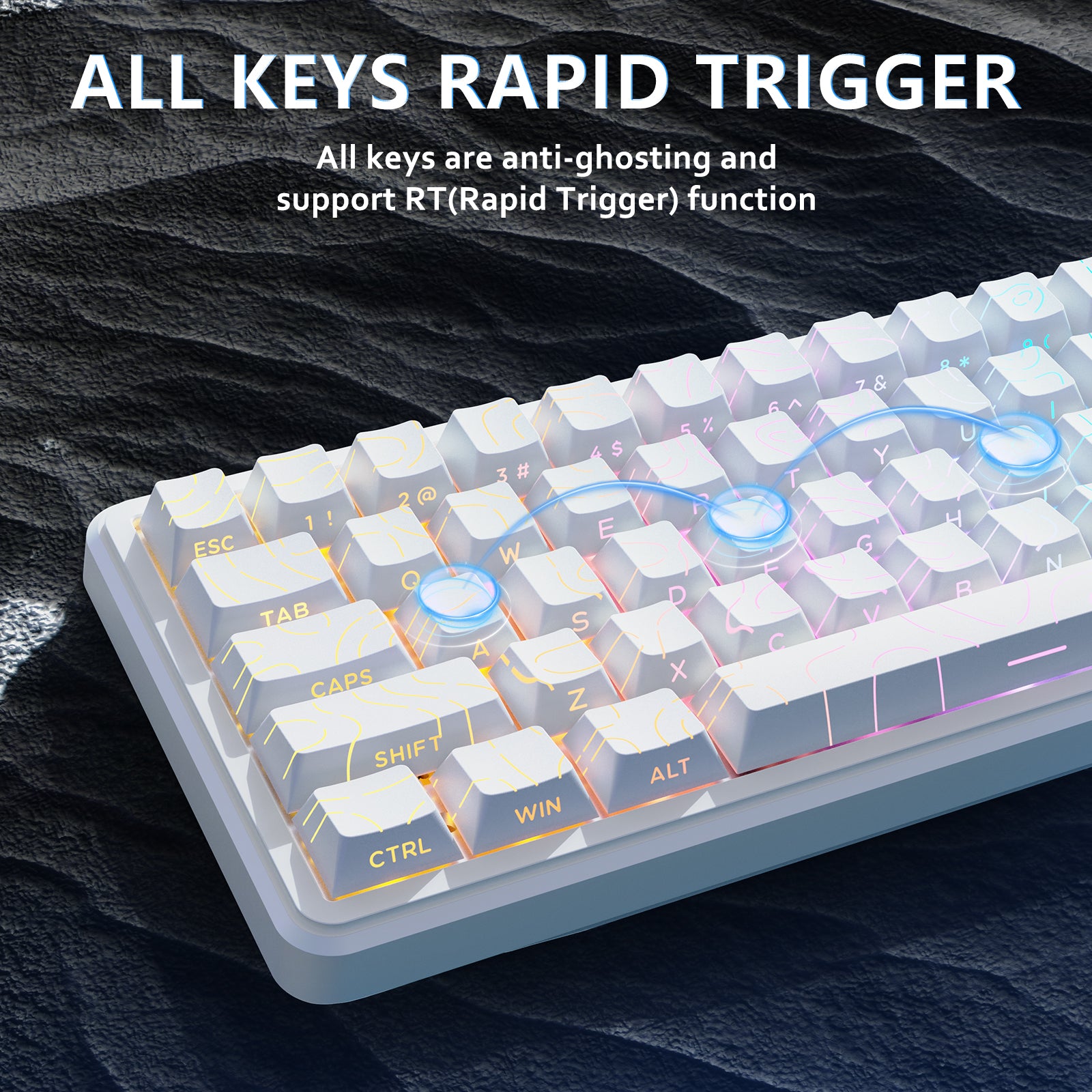 ATTACK SHARK X65 HE Magnetschalter Rapid Trigger-Tastatur