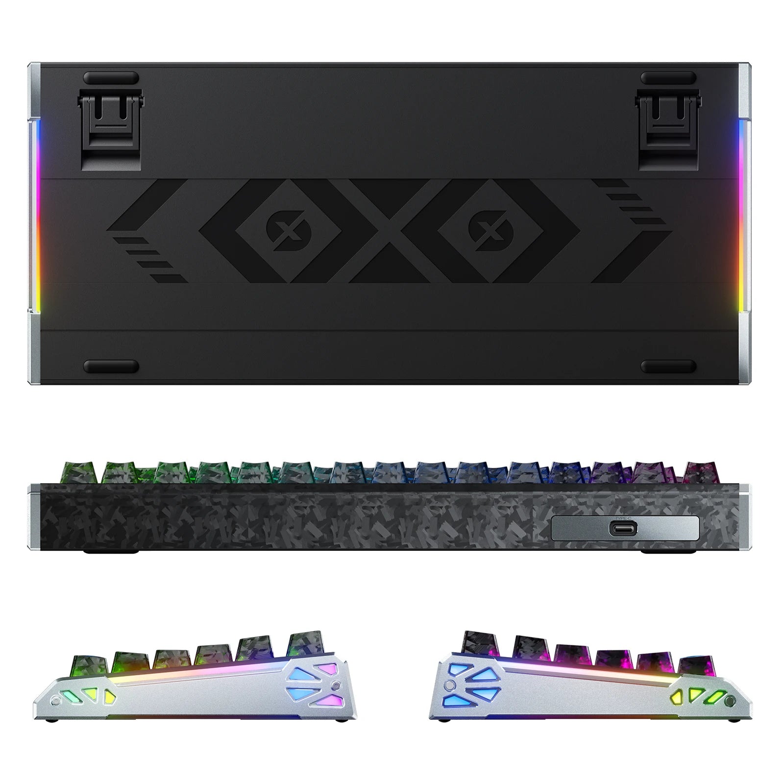 ATTACK SHARK R86 HE Carbonfaser-Tastatur mit Magnetschaltern und Rapid-Trigger-Technologie