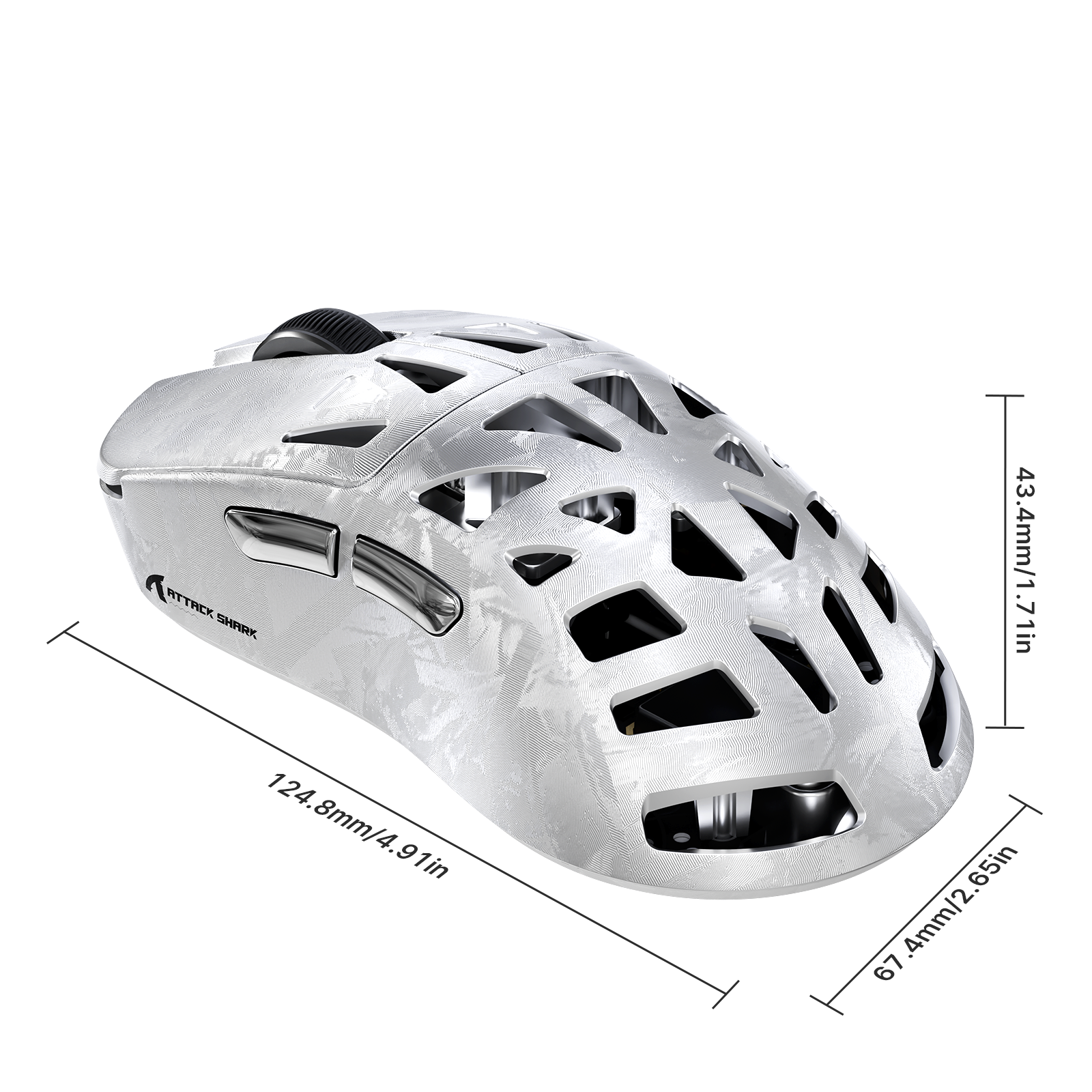 ATTACK SHARK RS6 ULTRA Carbonfaser Kabellose PAW3955MAX Gaming-Maus