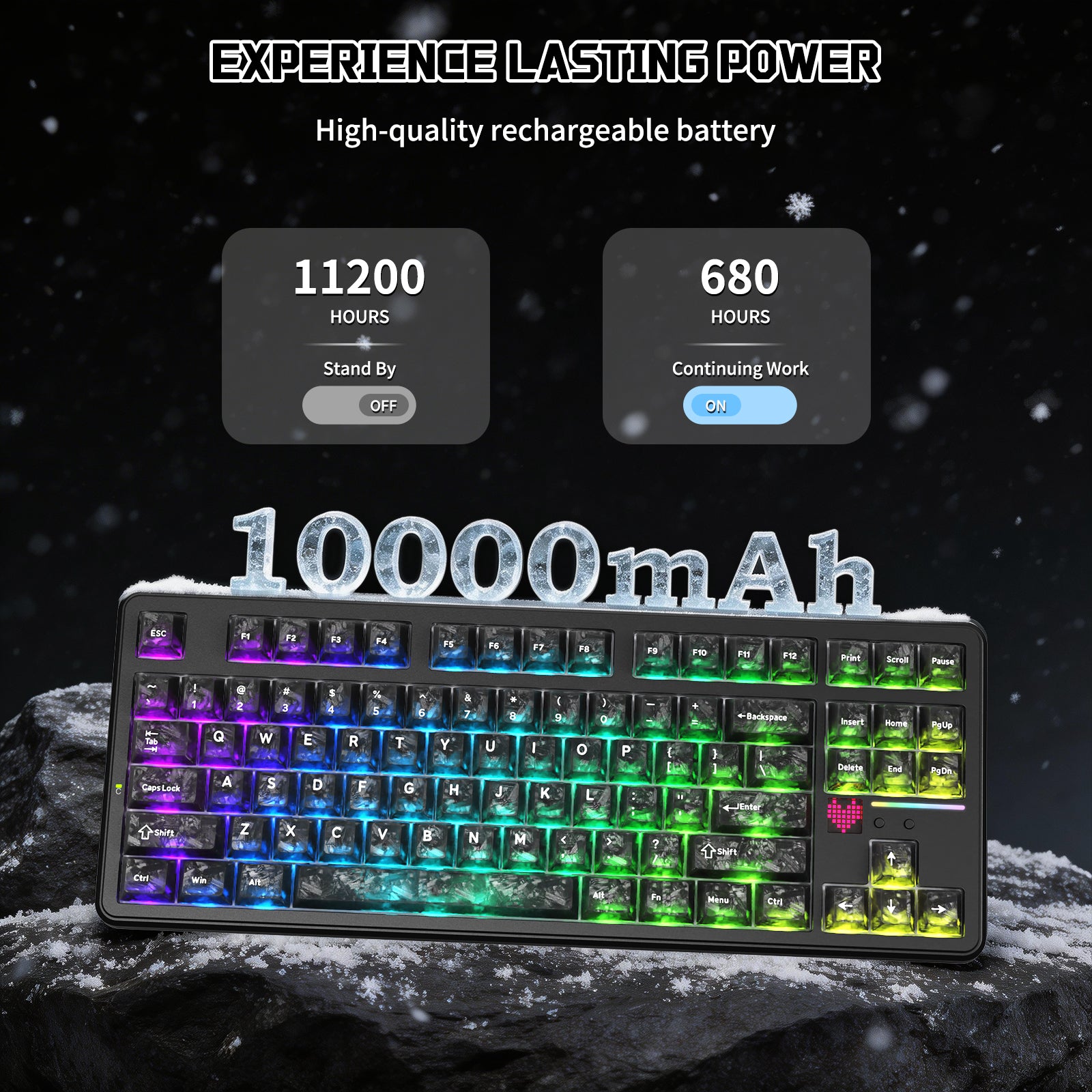 ATTACK SHARK X87 ULTRA ワイヤレス メカニカルキーボード 8K ワイヤレスレシーバー付き