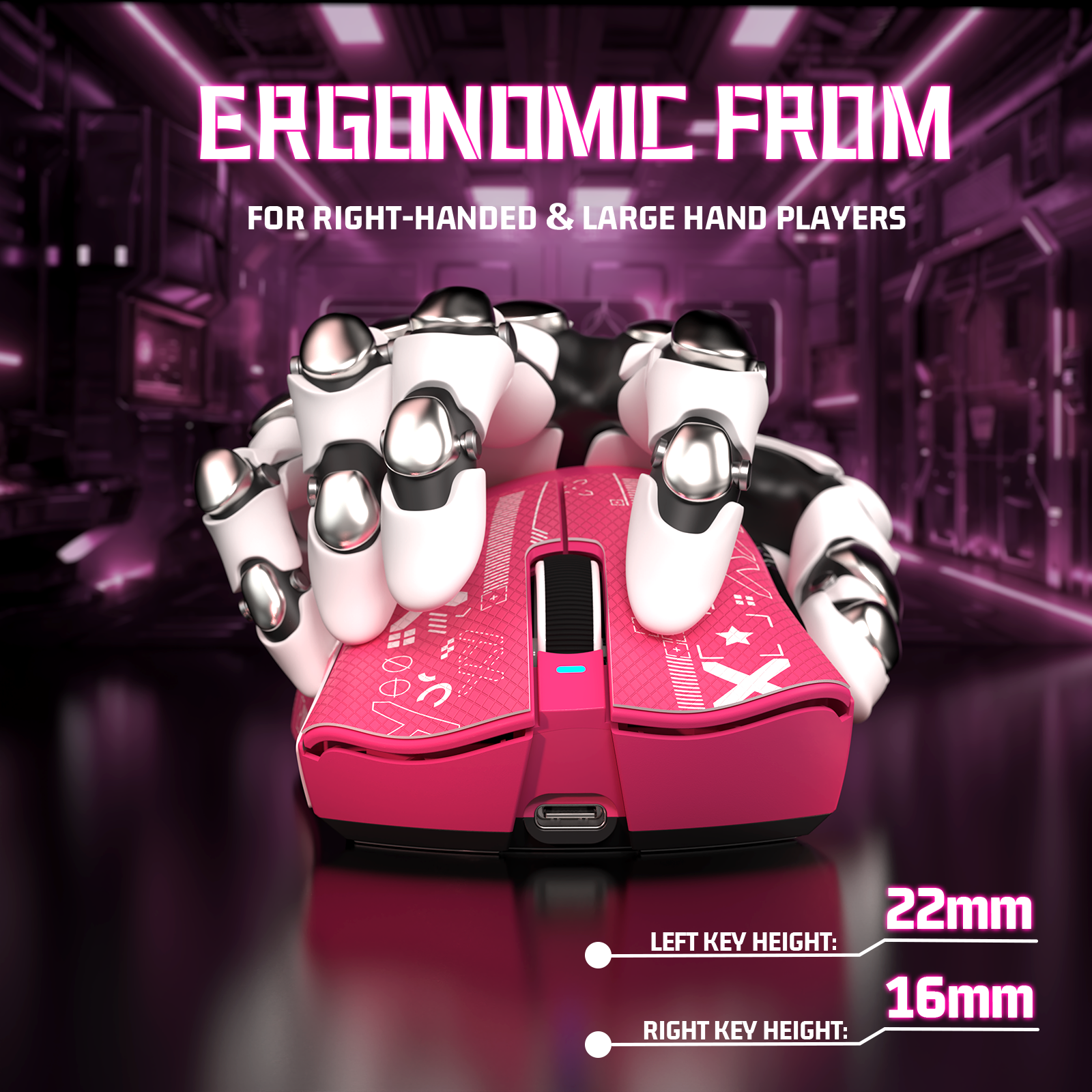 Ratón para juegos ultraligero de tres modos ATTACK SHARK V3