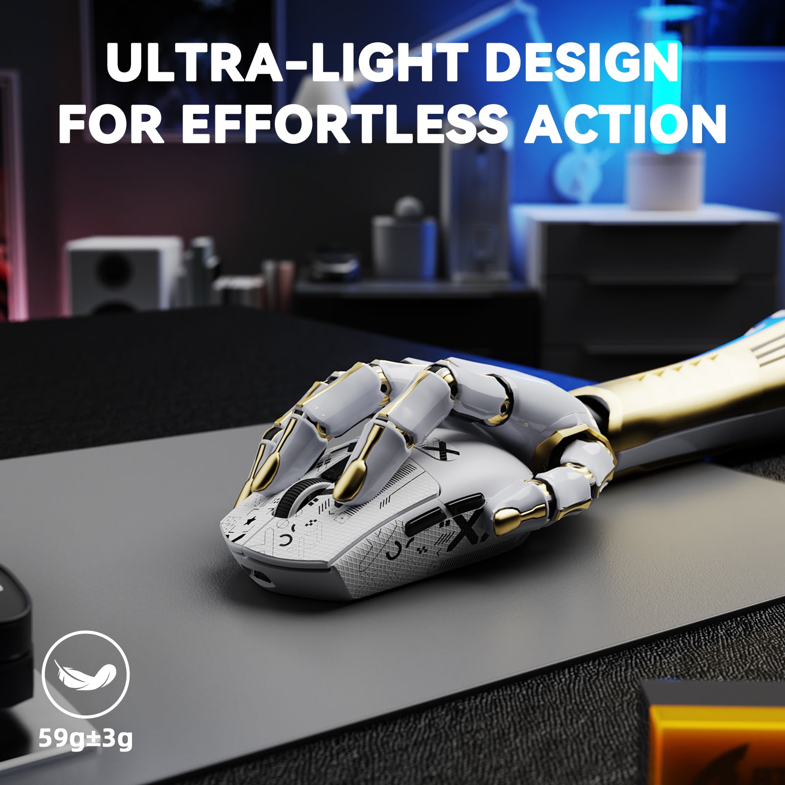 ATTACK SHARK G3PRO Tri-mode Wireless Gaming Mouse with Charge Dock 25000 DPI Ultra Lightweight