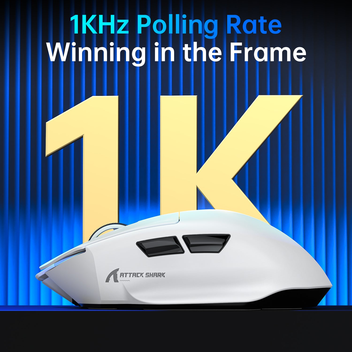 ATTACK SHARK V6 Ultra-Light Tri-Mode Gaming Mouse