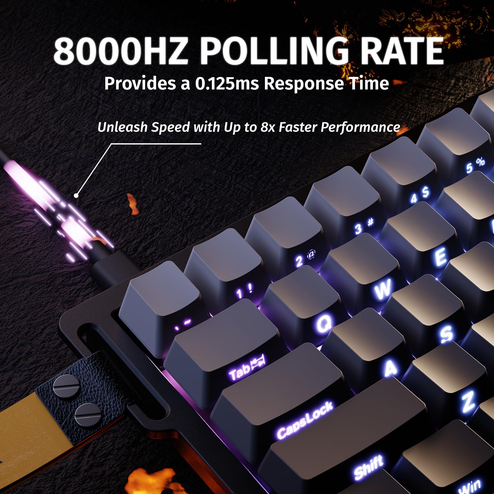 ATTACK SHARK X68HE Magnetic Keyboard with X3 Gaming Mouse Set