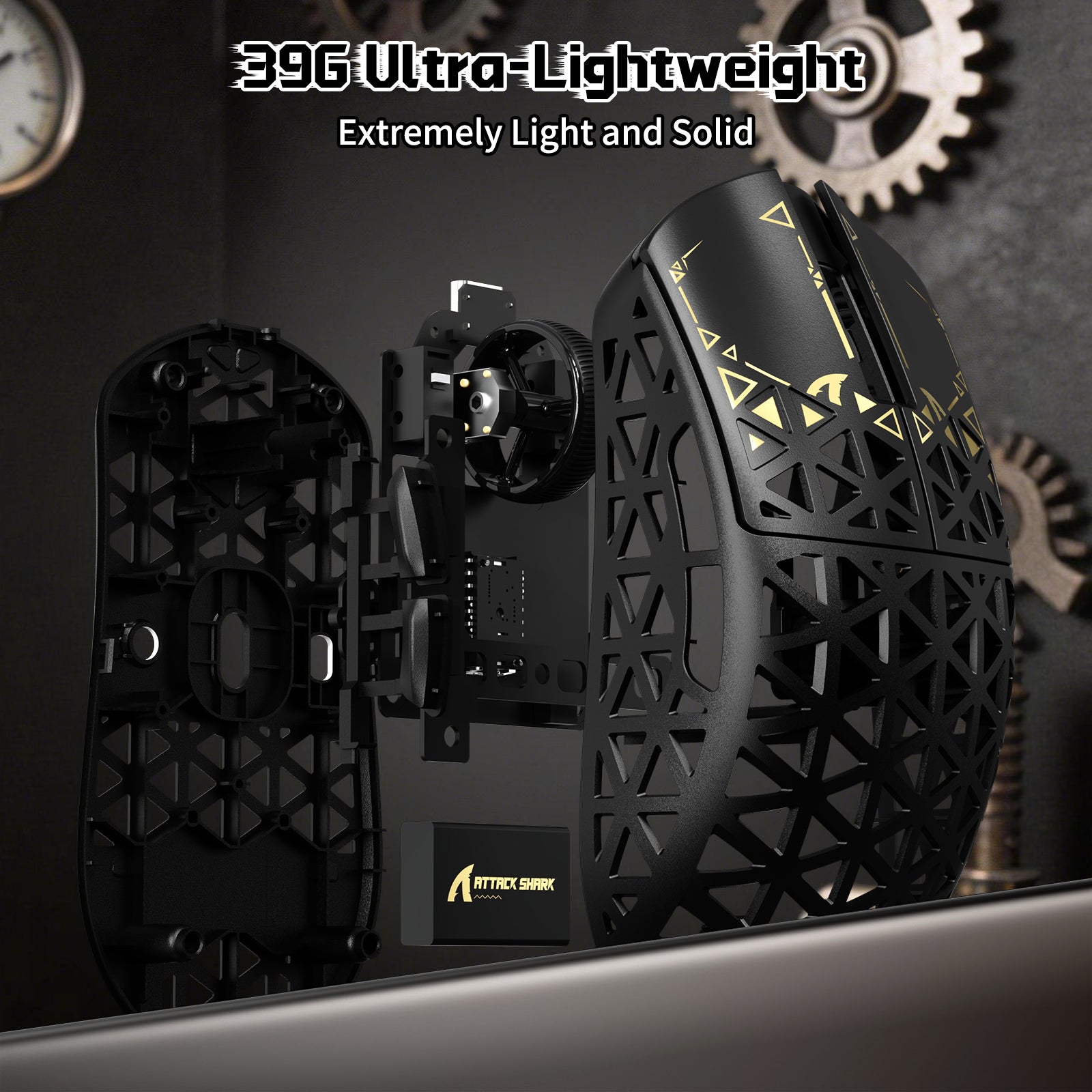 ATTACK SHARK R68 HE & R5 ULTRA カーボンファイバーゲーミングバンドル(C01ULTRAコイルケーブル付き)