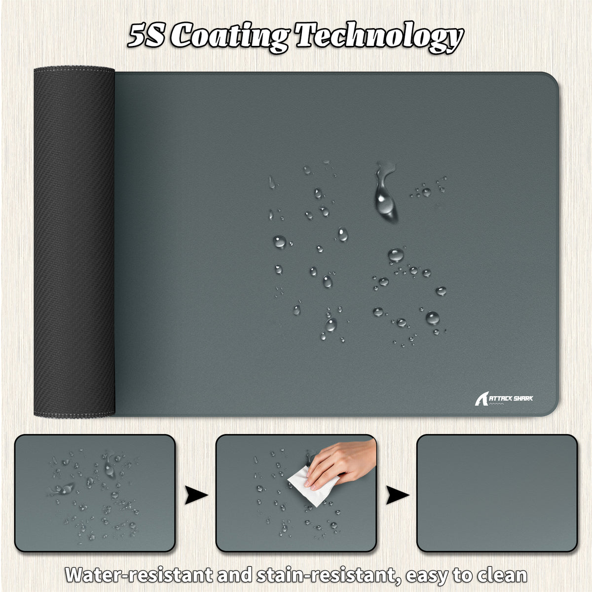 Tapis de Souris Gaming eSport ATTACK SHARK CM02PRO (900x400x4 MM)