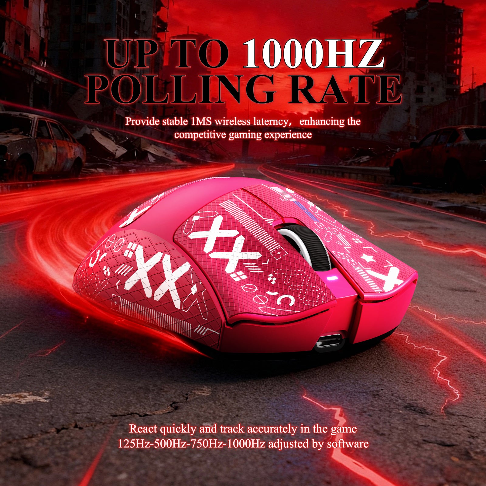 ATTACK SHARK V3PRO 超軽量トライモードゲーミングマウス(充電ドック付き)