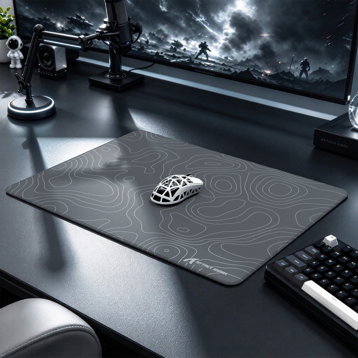 Tapis de souris gaming eSport ATTACK SHARK CM02SE (405x305x4 MM)