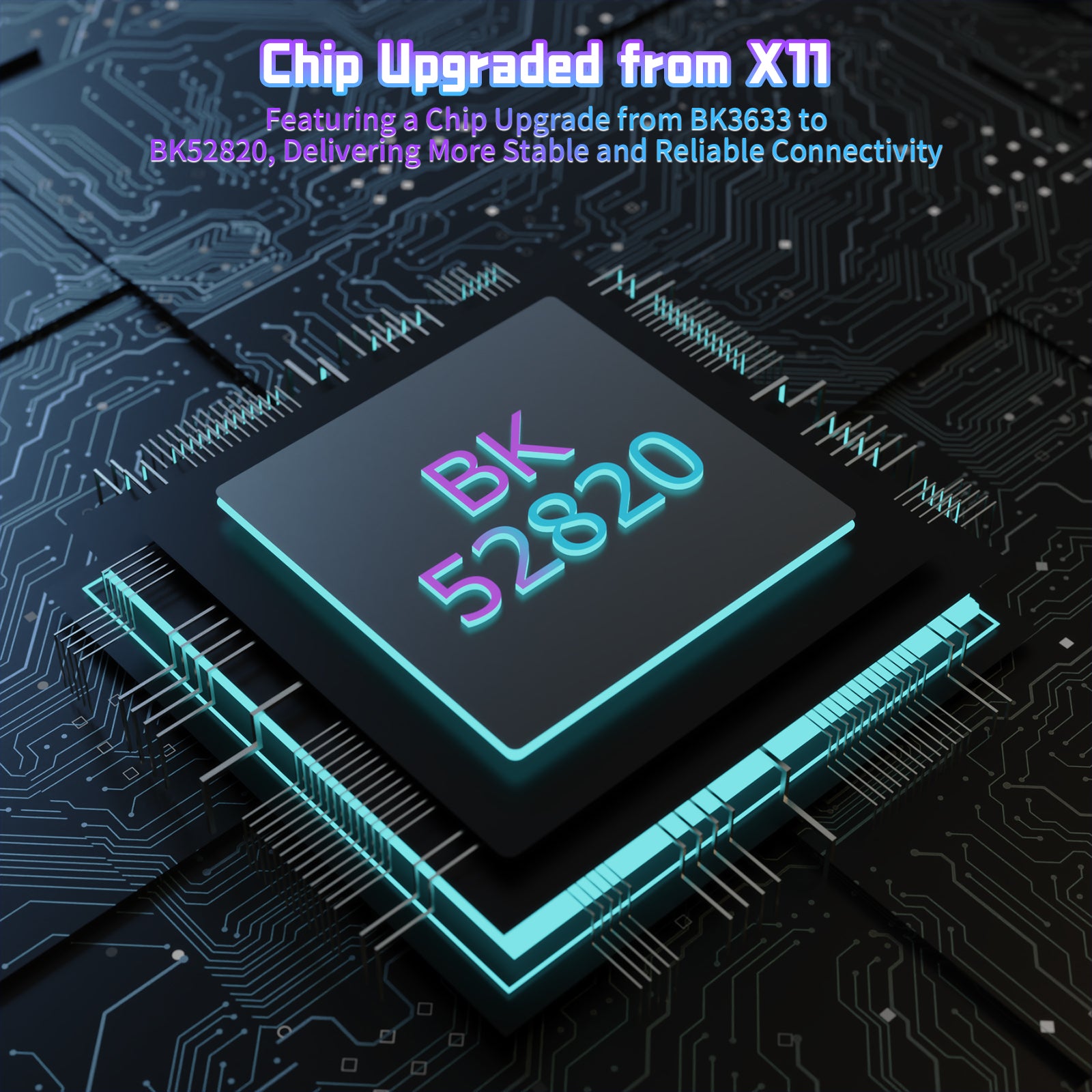 ATTACK SHARK X11SE Gaming Mouse Chip Upgrade: BK52820 for Stable Connectivity