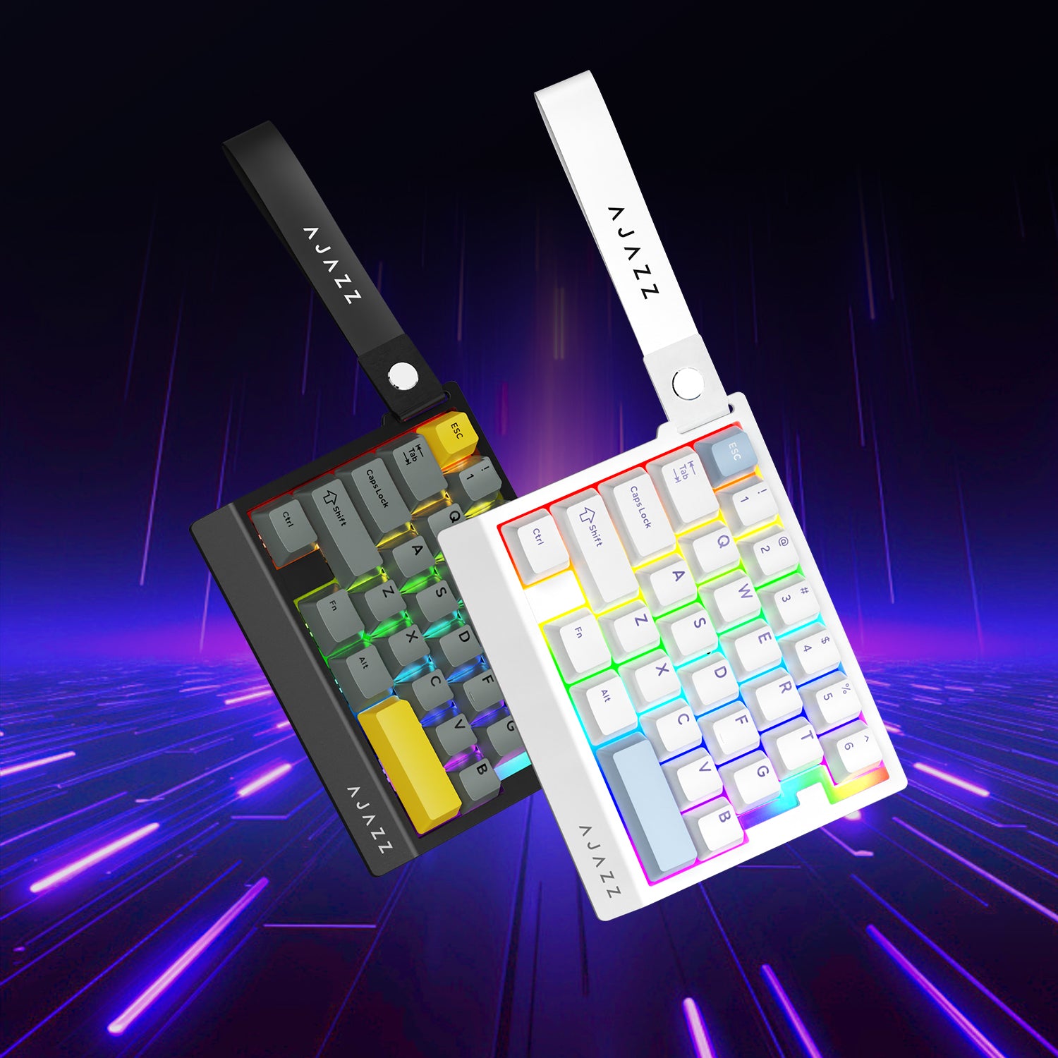 ATTACK SHARK x AJAZZ AK029 Wired One-Handed Mechanical Keyboard