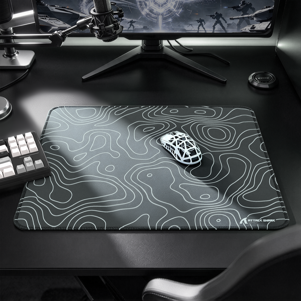 ATTACK SHARK CM02 Tapis de souris eSport (450x400x4 mm)