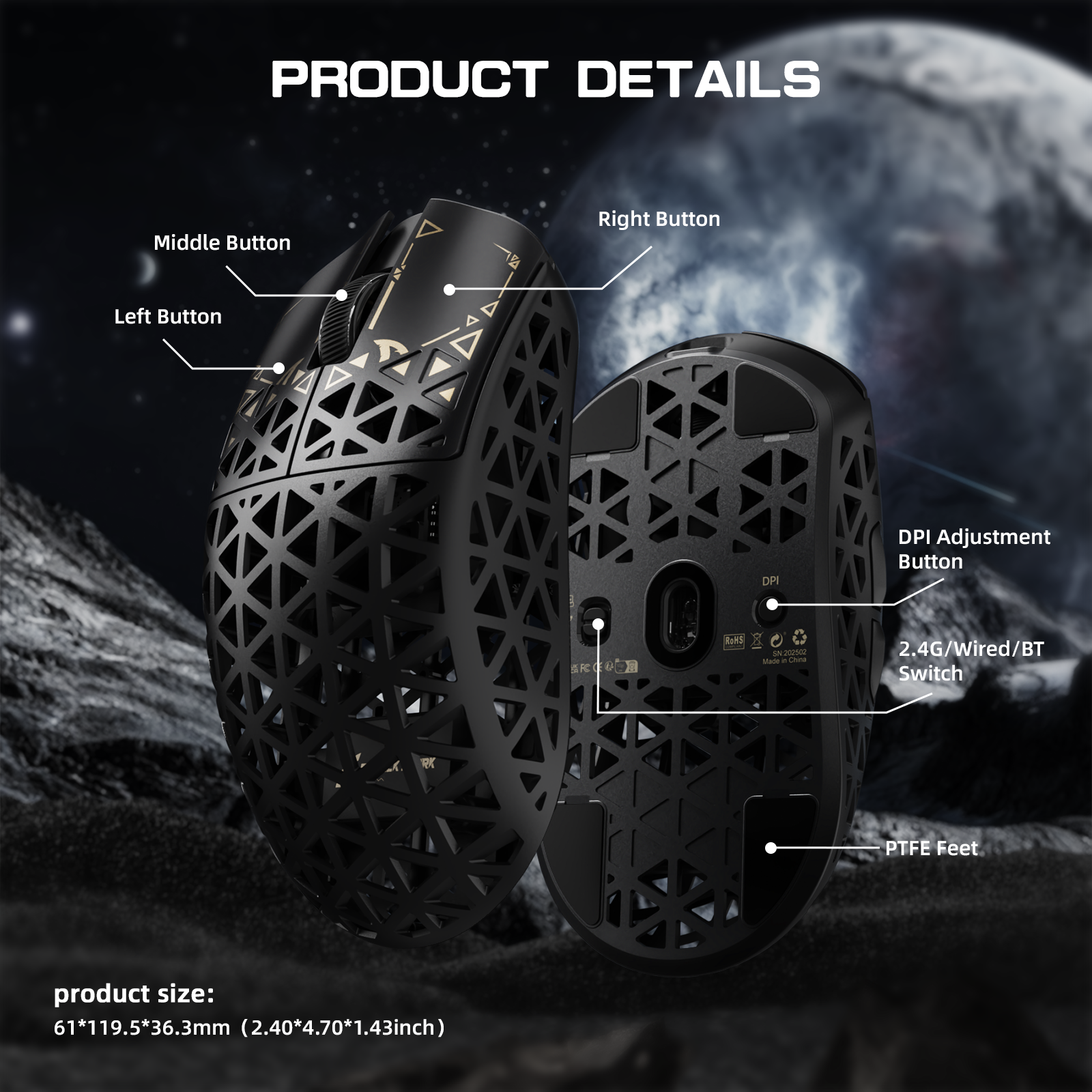 ATTACK SHARK R68 HE & R5 ULTRA Carbon Fiber Gaming Bundle