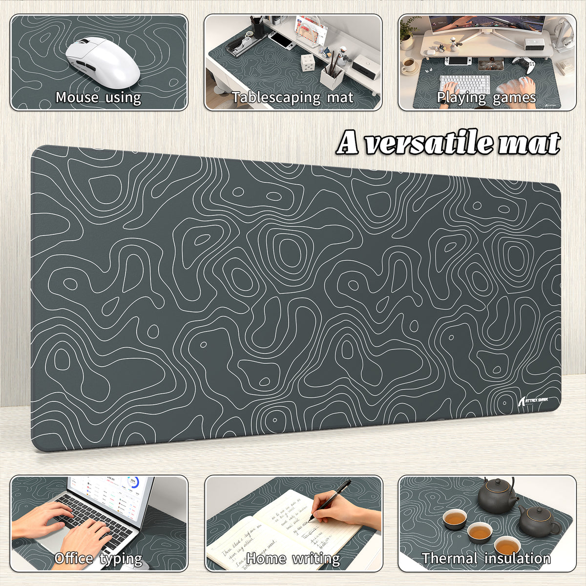 Tapis de Souris Gaming eSport ATTACK SHARK CM02PRO (900x400x4 MM)