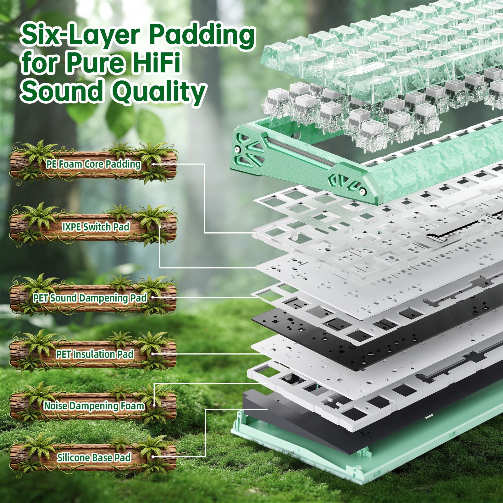 ATTACK SHARK R68 HE 카본 파이버 유선 래피드 트리거 마그네틱 스위치 키보드 (C01 울트라 RGB 코일드 케이블 포함)