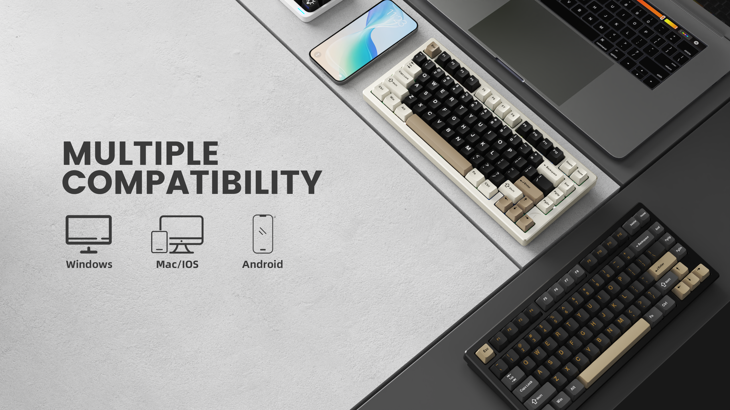 ATTACK SHARK X75 Full Aluminum Keyboard