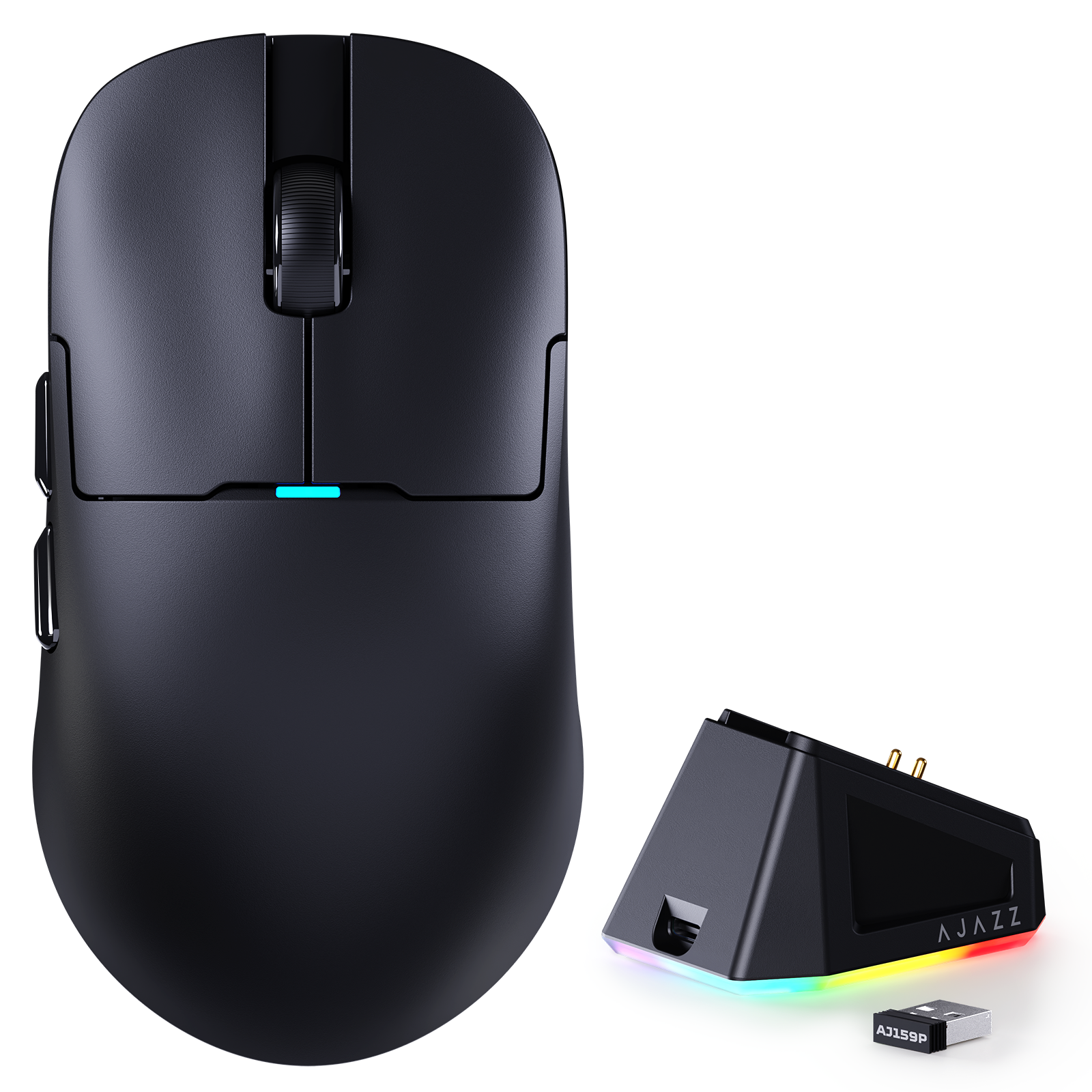 ATTACK SHARK x AJ159P Tri-mode Gaming Mouse with with Magnetic Charging Dock