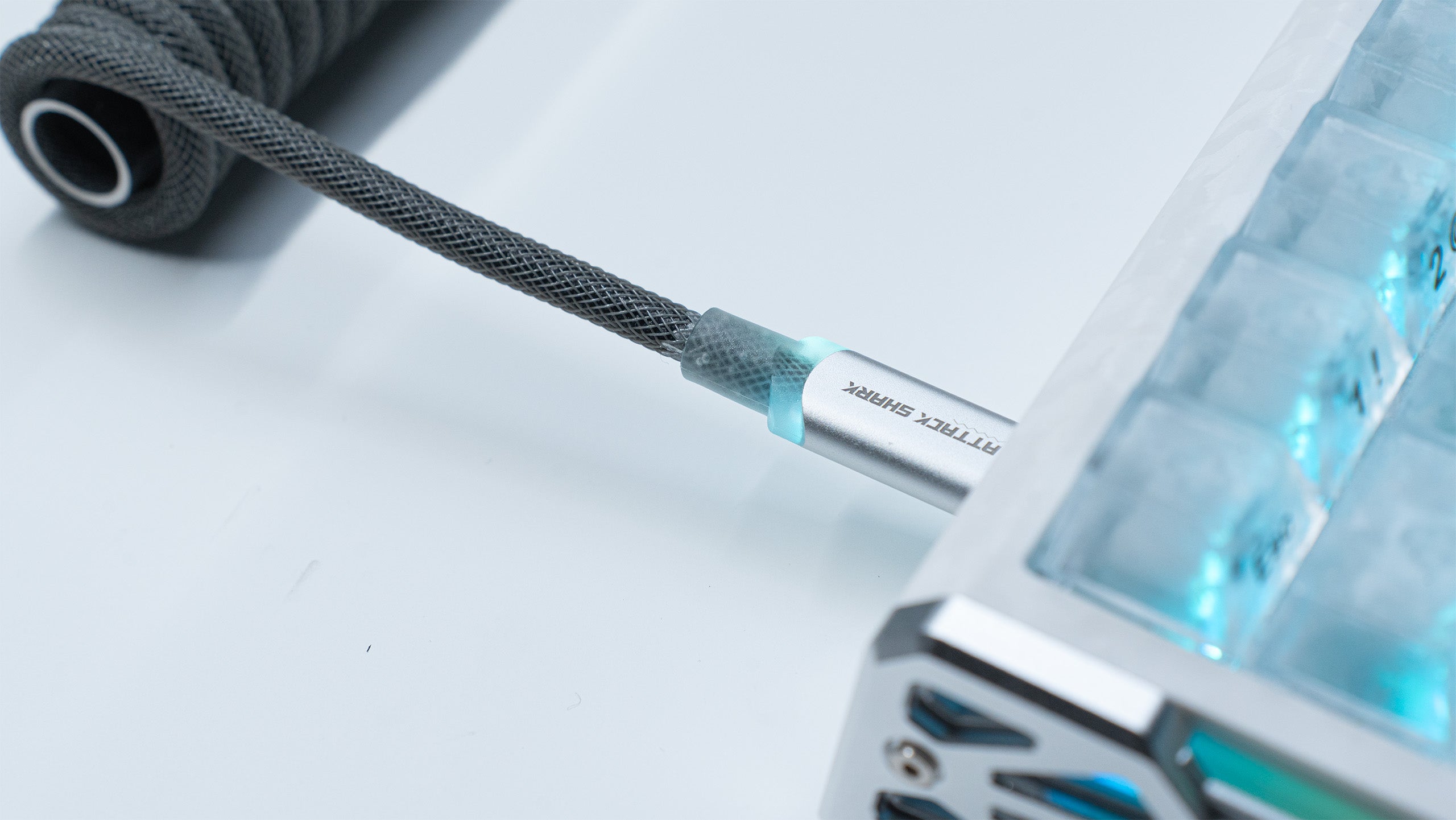 ATTACK SHARK C01ULTIMATE Coiled Cable for 8KHz Magnetic Keyboard