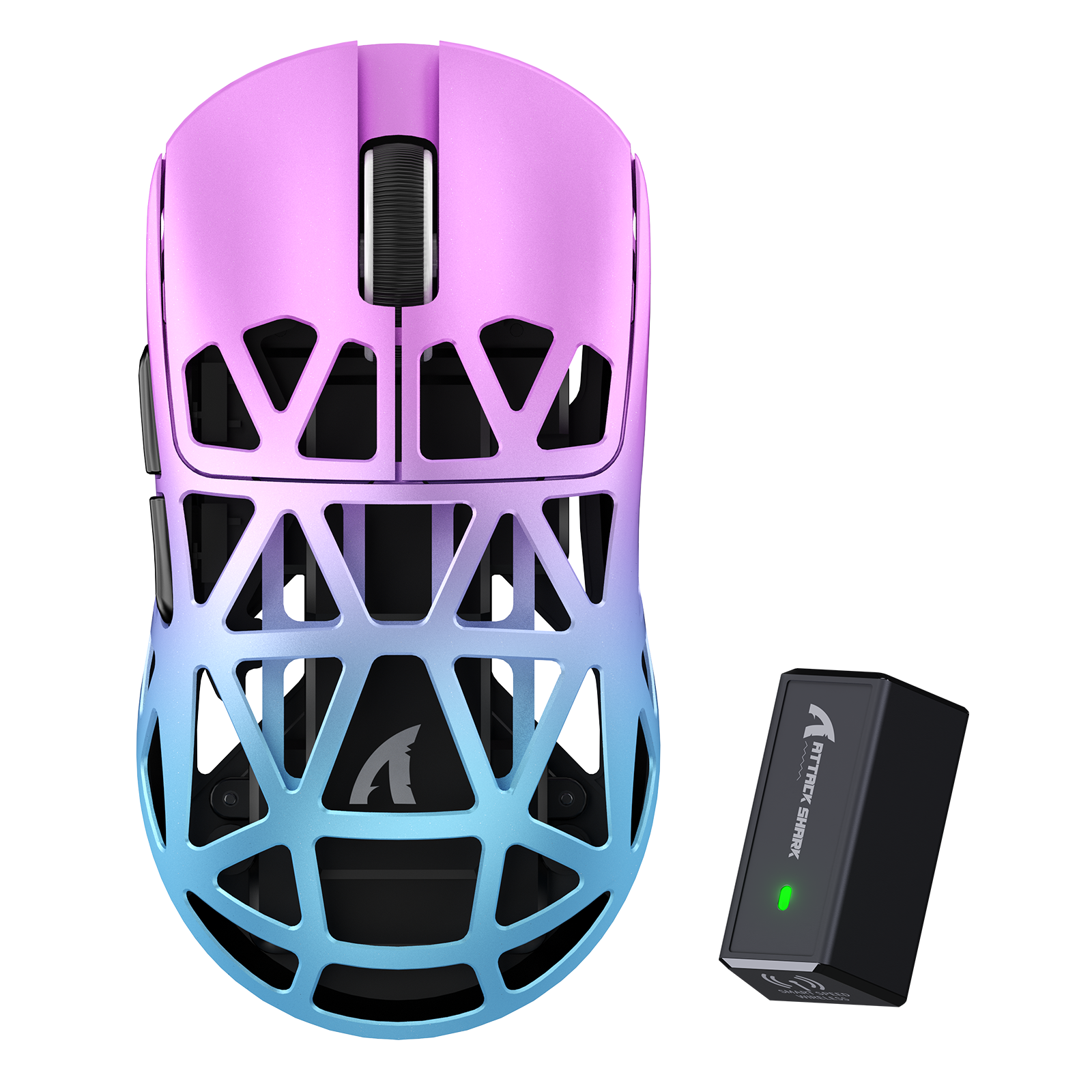 ATTACK SHARK R2 Souris de jeu PAW3950 en alliage de magnésium 8K (Station de charge non incluse)