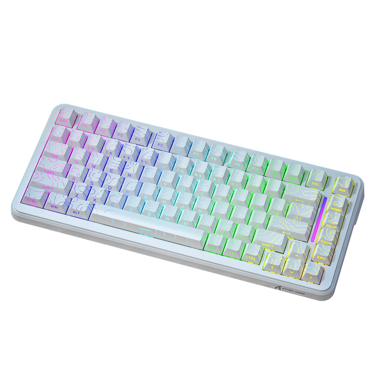 ATTACK SHARK X82PRO HE Wireless Rapid Trigger Gaming Keyboard Magnetic Switch