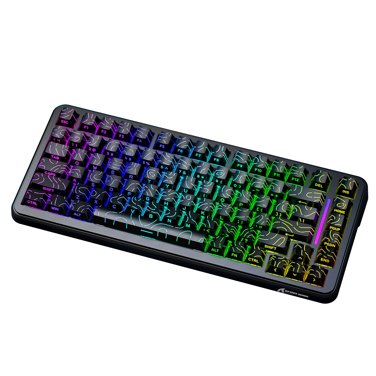 ATTACK SHARK X82PRO HE Wireless Rapid Trigger Gaming Keyboard Magnetic Switch
