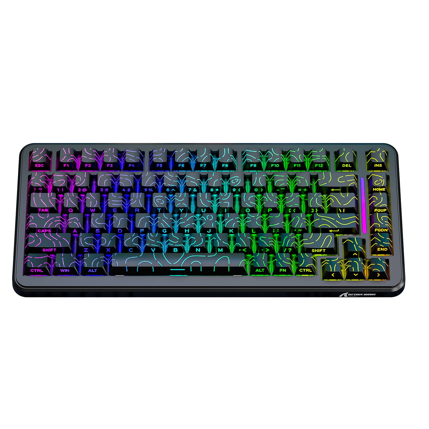 ATTACK SHARK X82PRO HE Wireless Rapid Trigger Gaming Keyboard Magnetic Switch