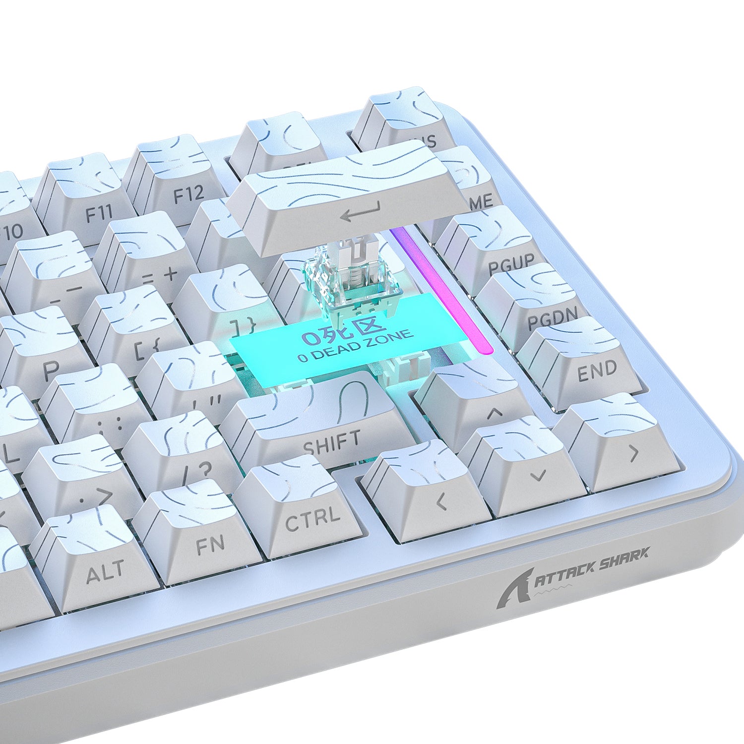 ATTACK SHARK X82PRO HE Wireless Rapid Trigger Gaming Keyboard Magnetic Switch