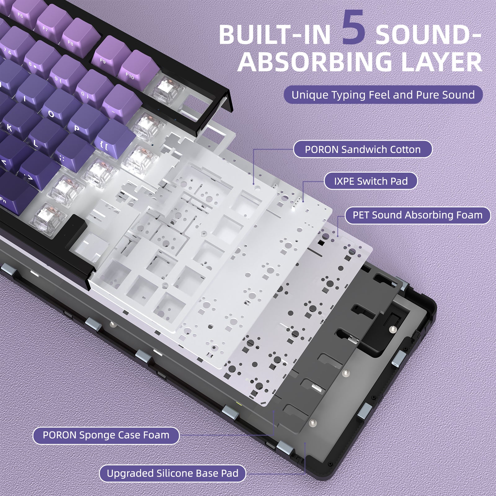 ATTACK SHARK X85 Wireless Mechanical Keyboard