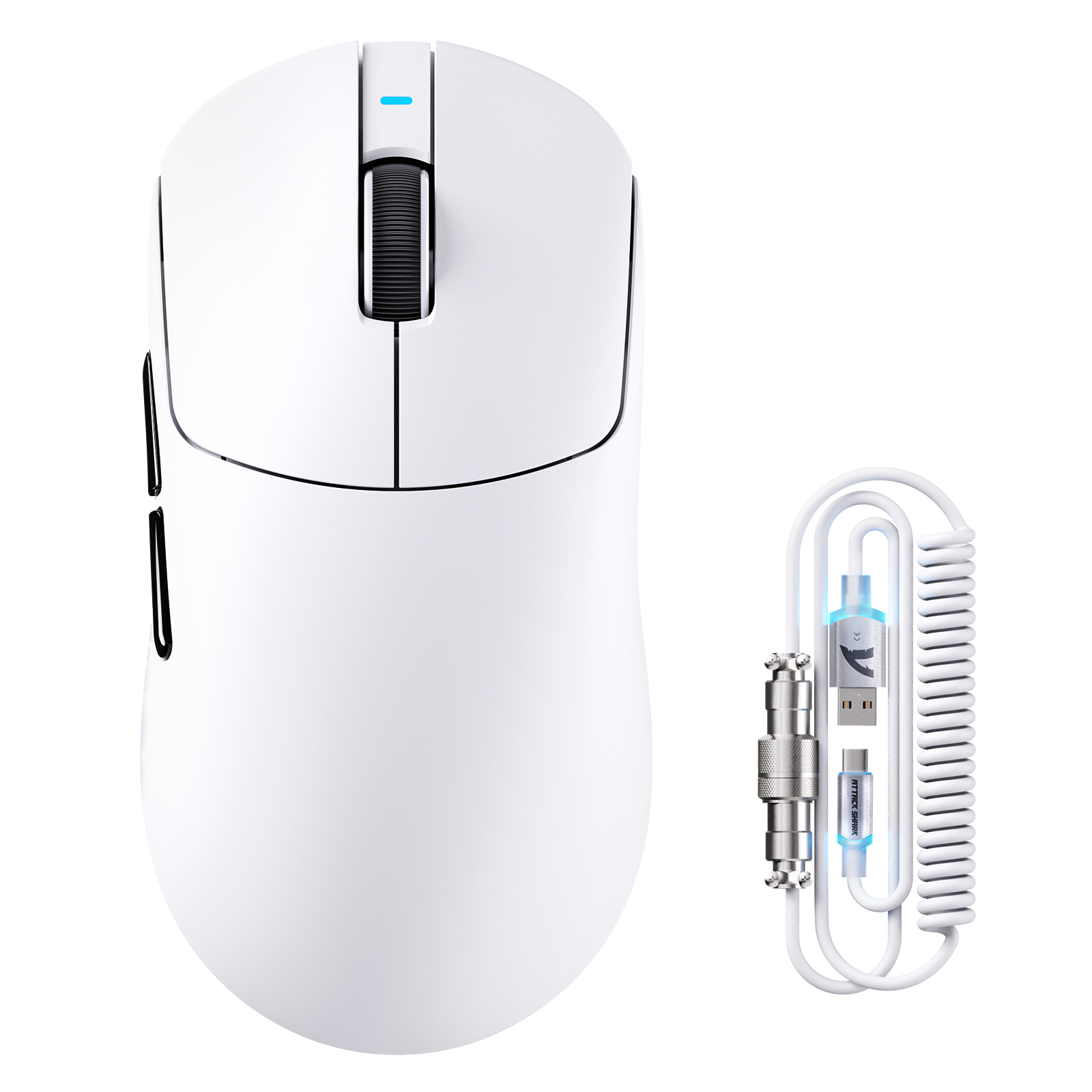 Souris de jeu sans fil tri-mode ATTACK SHARK X8PLUS avec câble C06 ULTRA