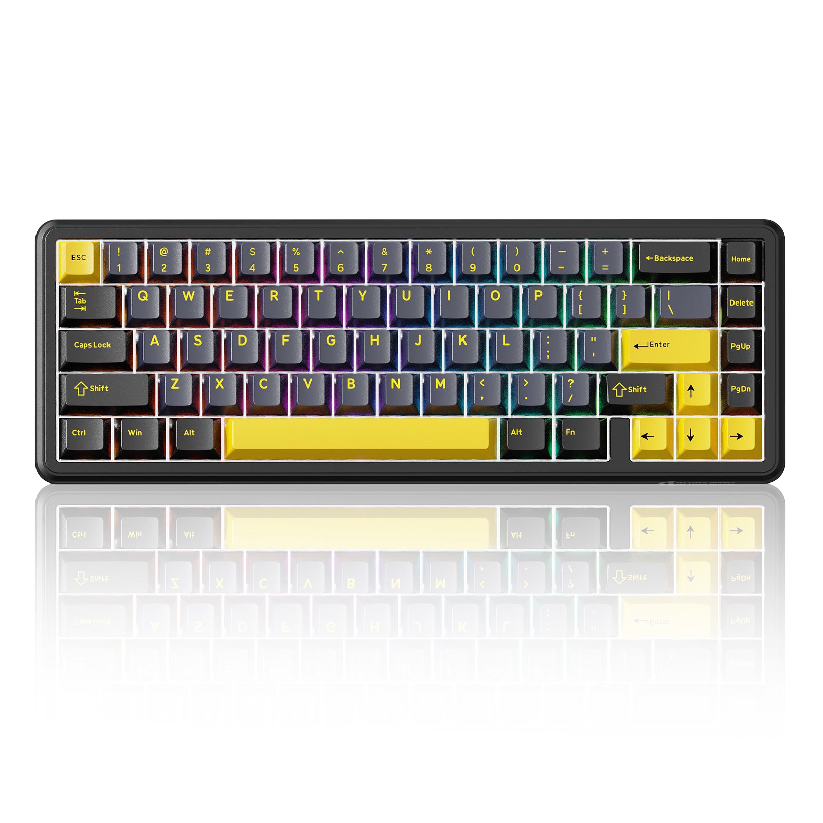 ATTACK SHARK X65 HE keyboard with RGB lighting, 65% layout
