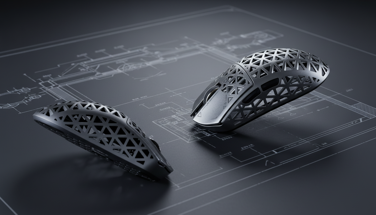 Acrylic Mouse Shell Magnesium vs Plastic Gaming Mouse Shells - Attack Shark