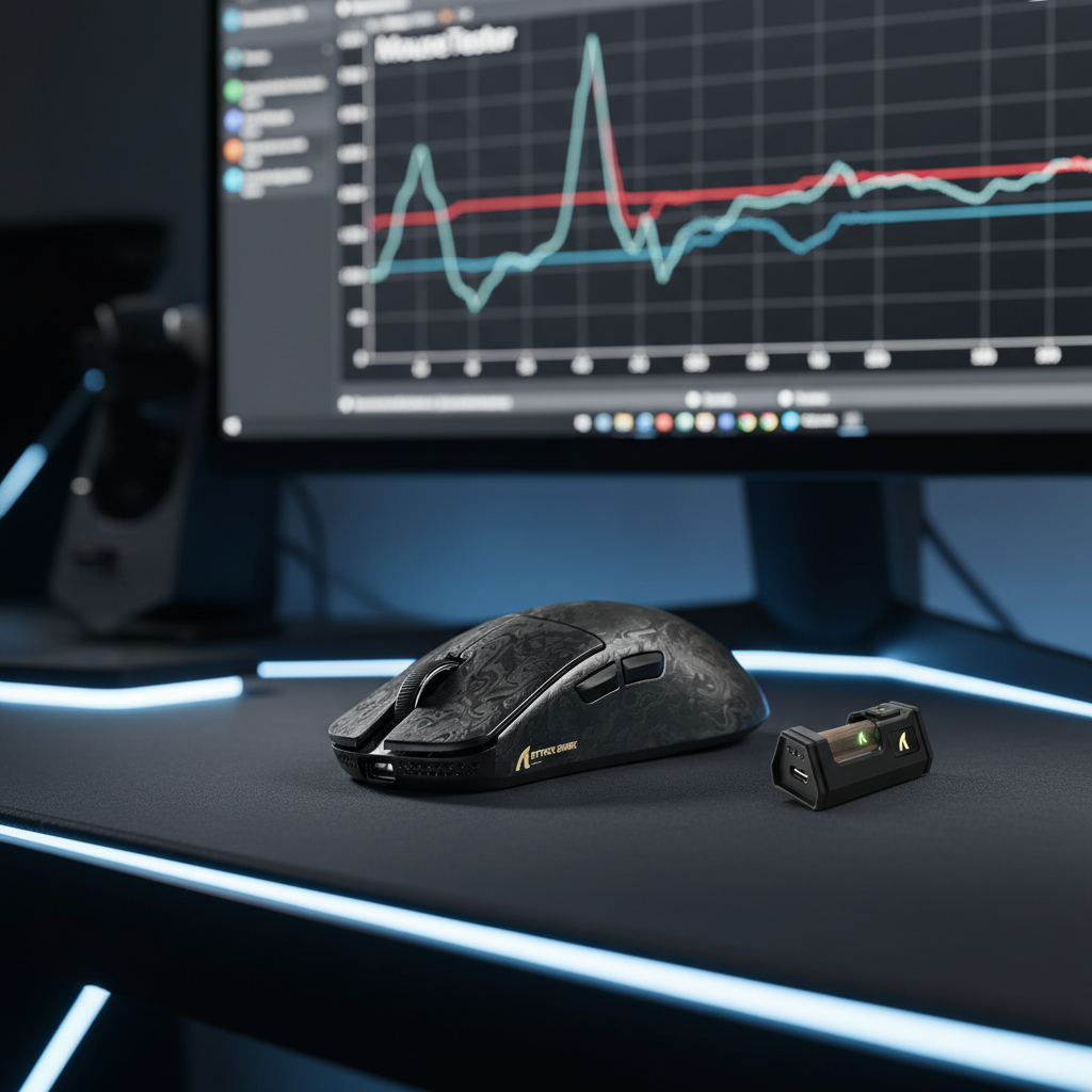 Mouse Intester Verify Real-Time 8K Mouse Polling with Test Tools - Attac...