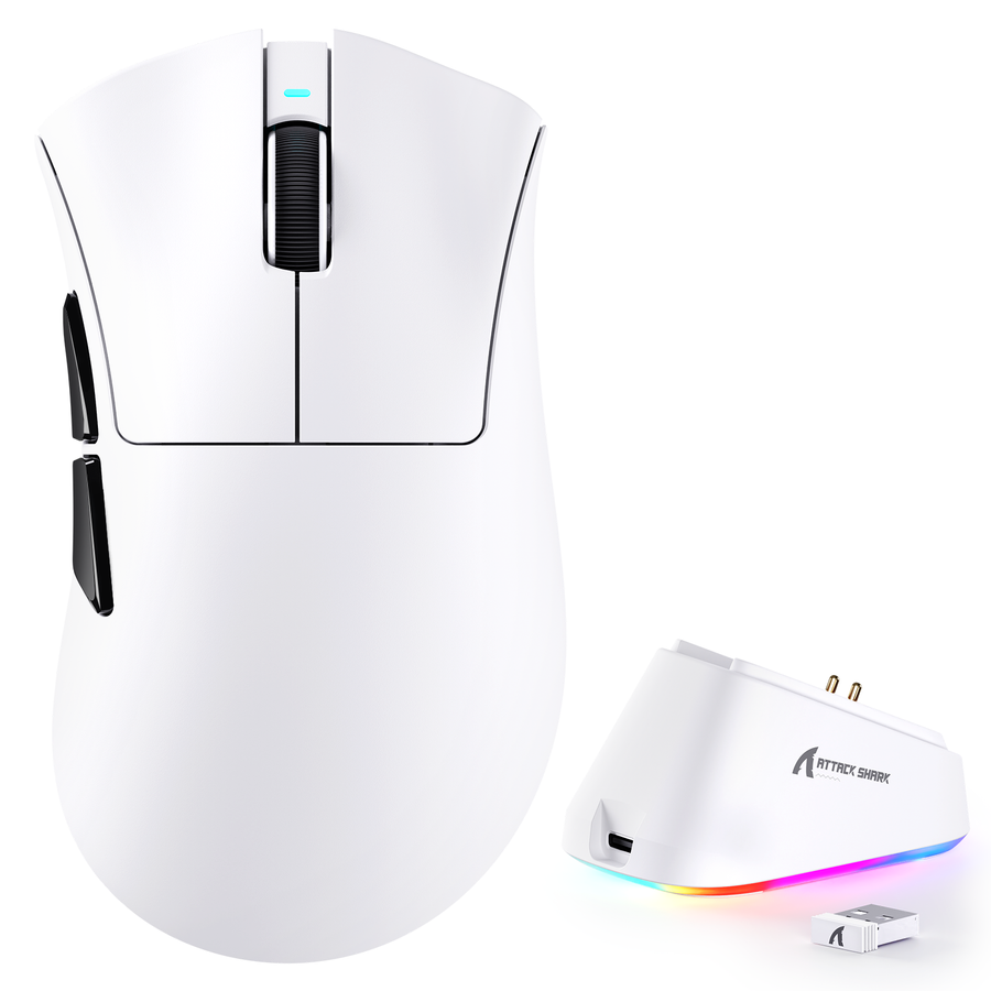 Product hero image for a guide evaluating whether a silent-click gaming mouse is quiet enough for shared rooms