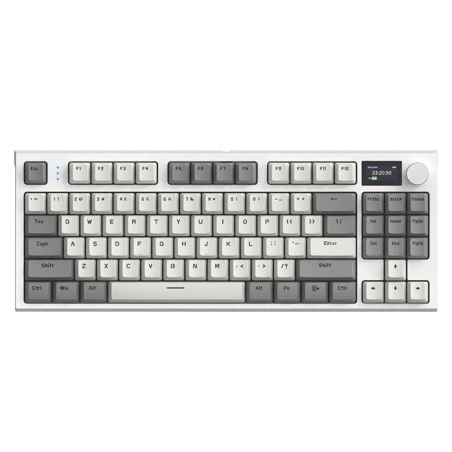 Hot-swappable mechanical keyboard arranged on a clean desk for switch maintenance.