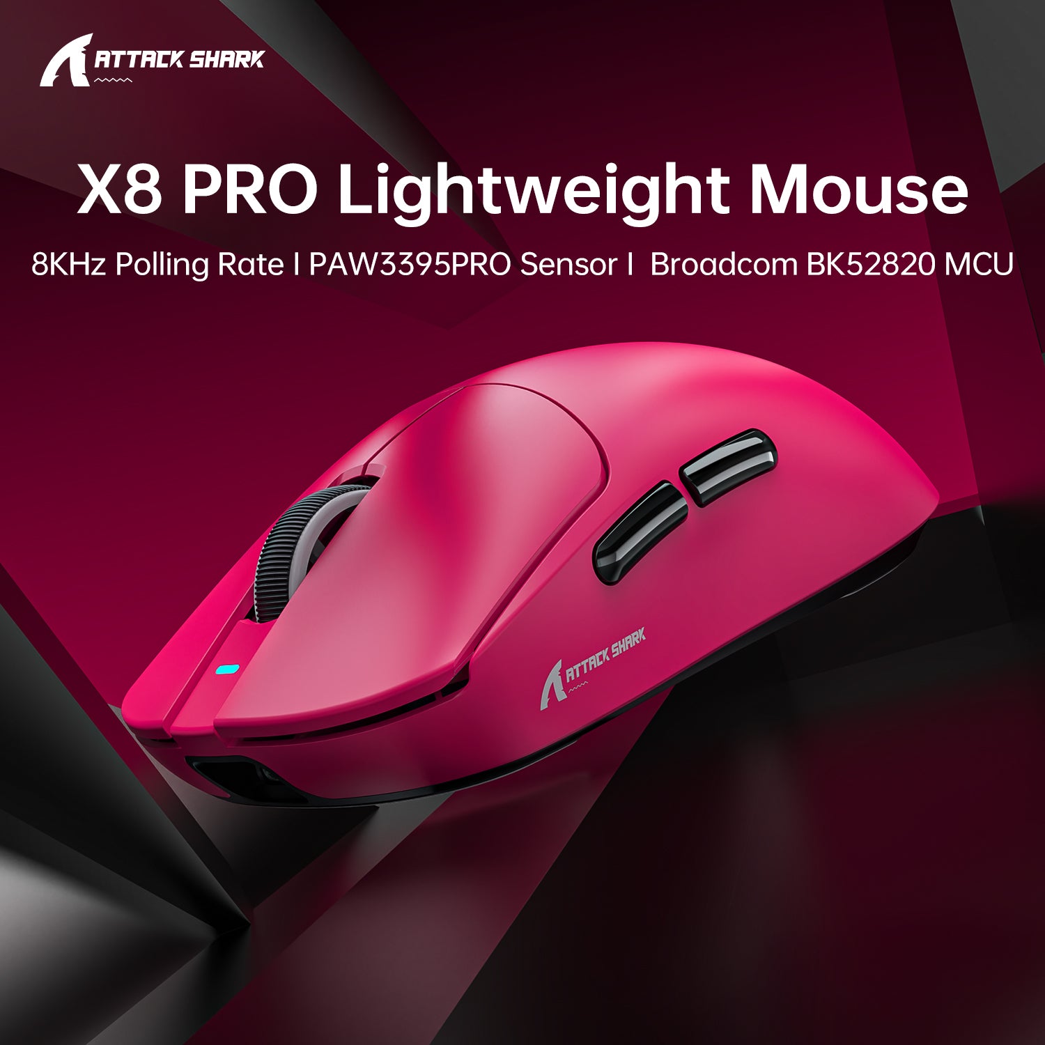 ATTACK SHARK X8PRO トライモード ワイヤレス ゲーミングマウス 40000 DPI 超軽量