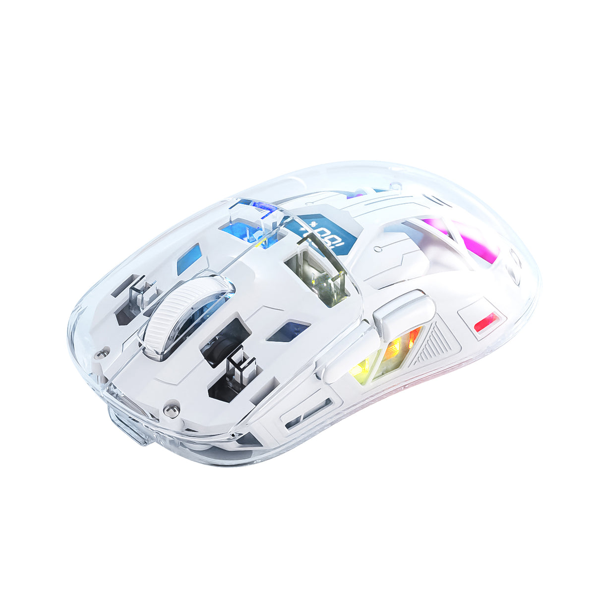 Rgb Transparent Mouse Computer Transparent RGB Mouse with Battery Display | A2 Gaming