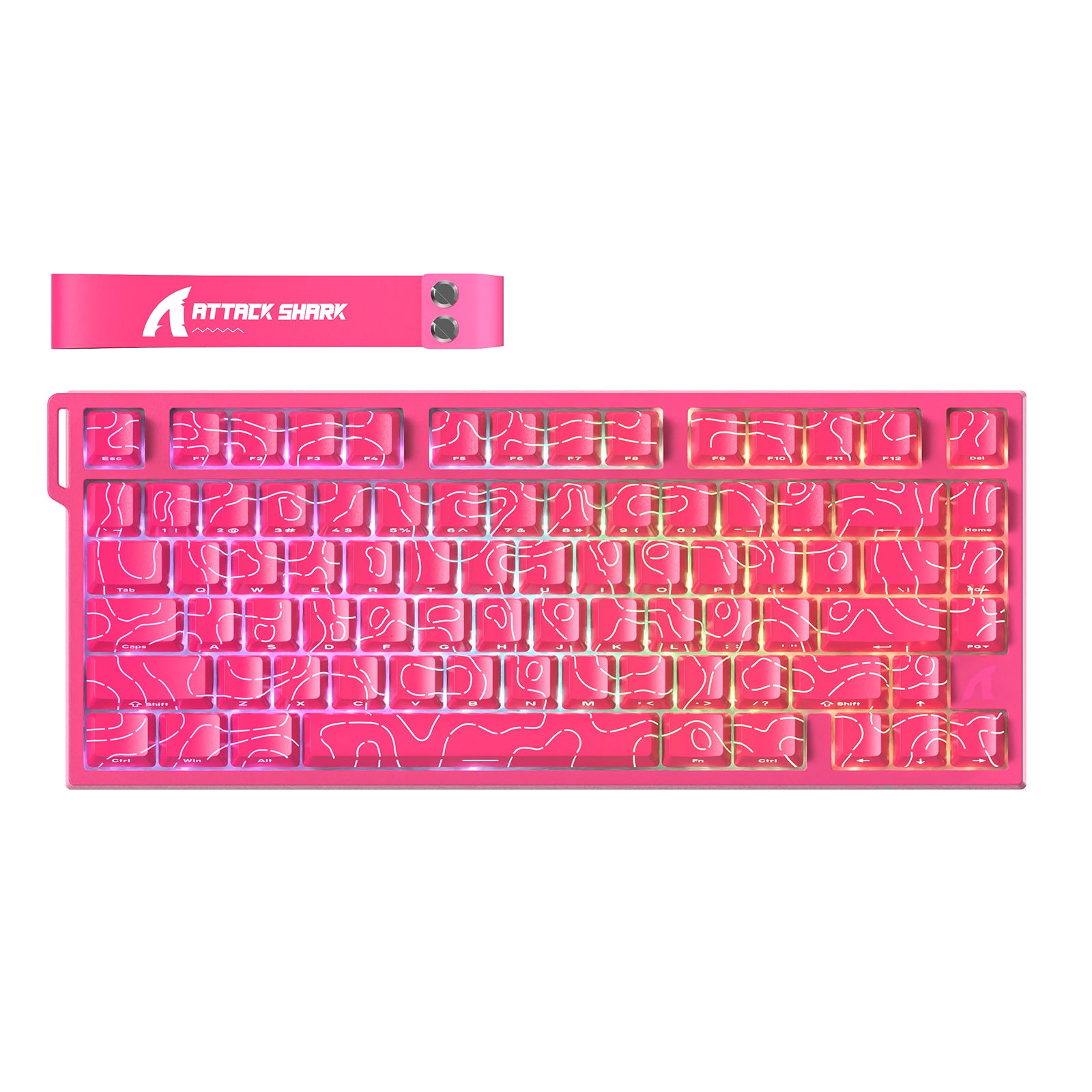 ATTACK SHARK R82 HE Rapid Trigger Keyboard Magnetic Switch with 0.005MM RT