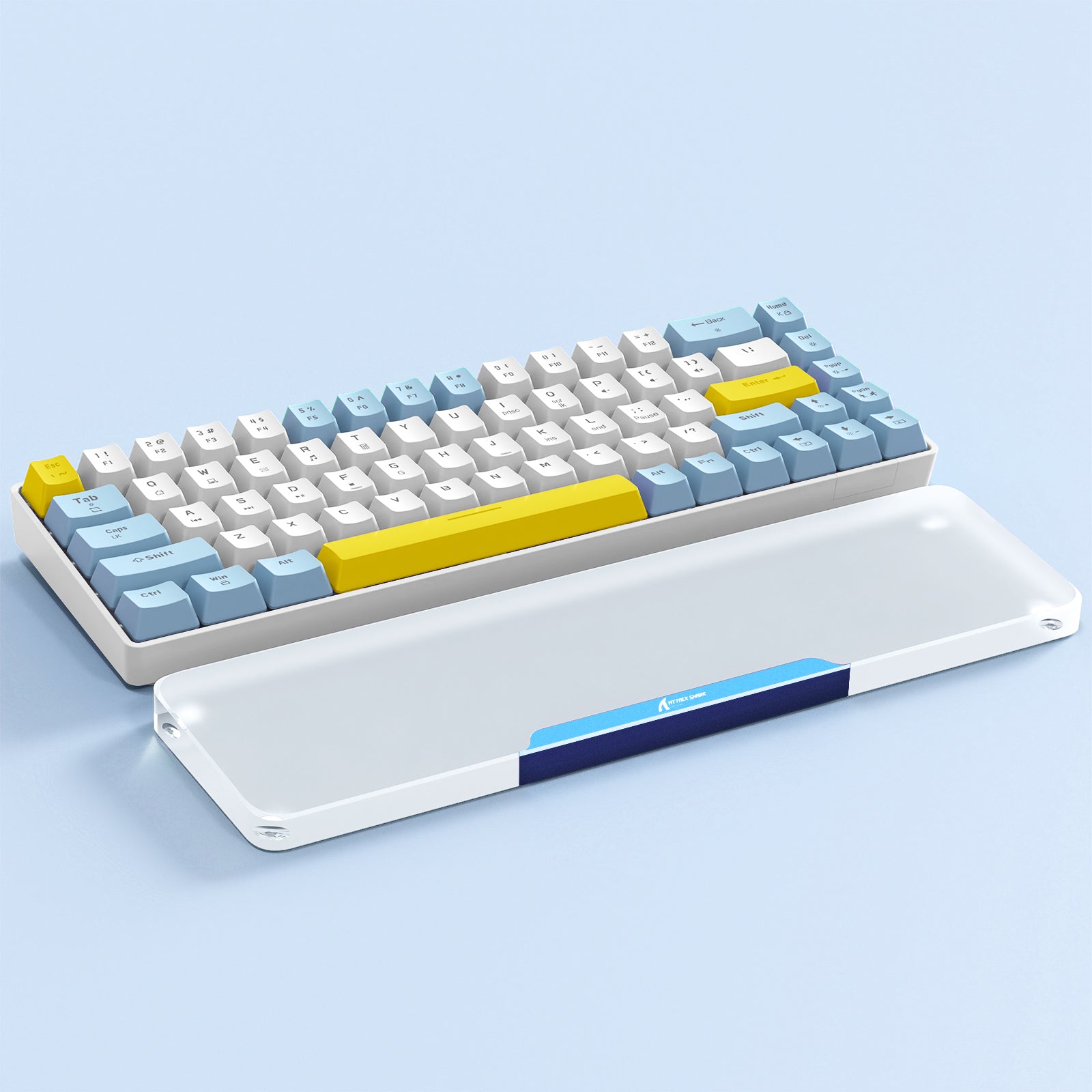 ATTACK SHARK 68 KEYS ACRYLIC WRIST REST (TEST)