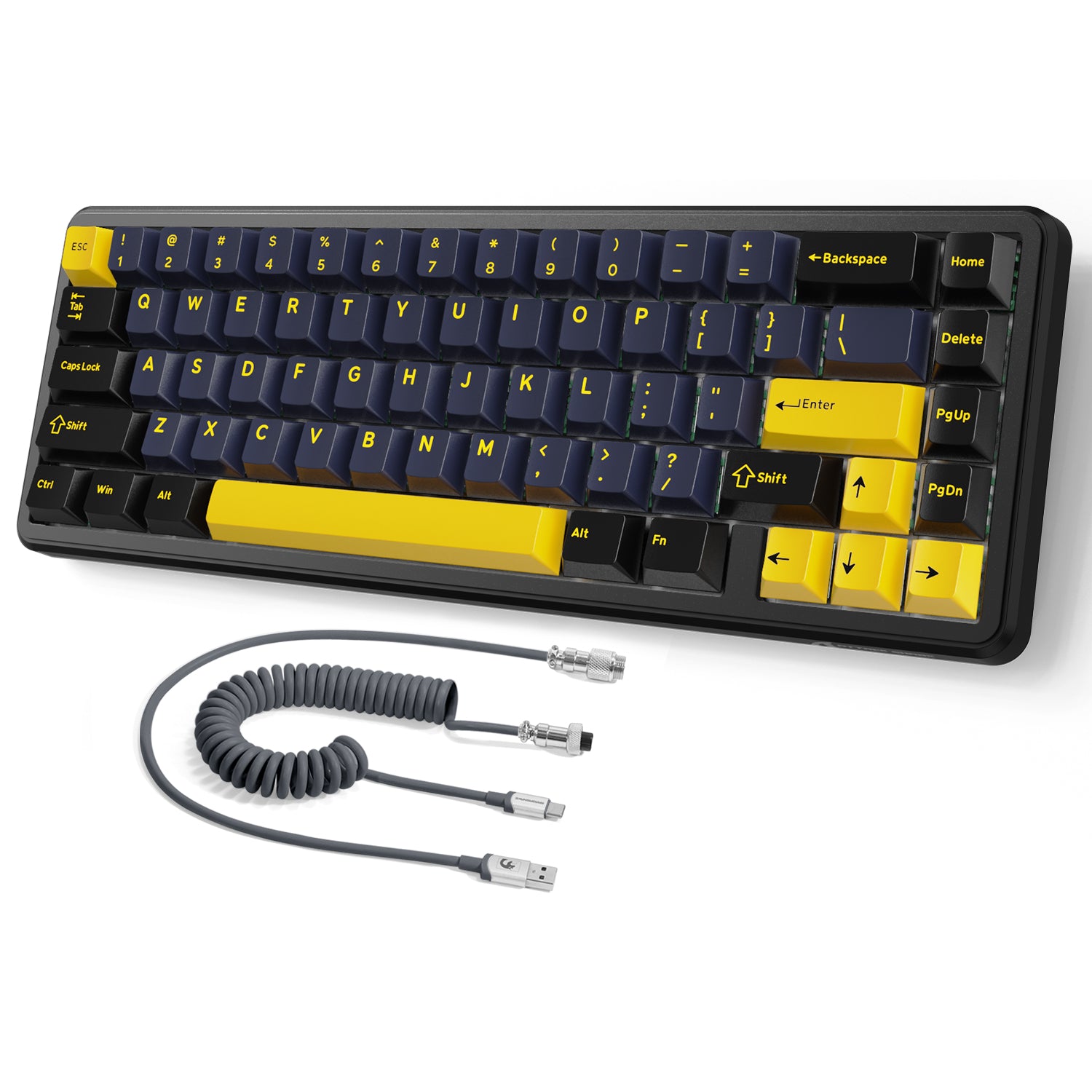 ATTACK SHARK X65 HE Magnetic Switch Rapid Trigger Keyboard With 8Khz Coiled Cable