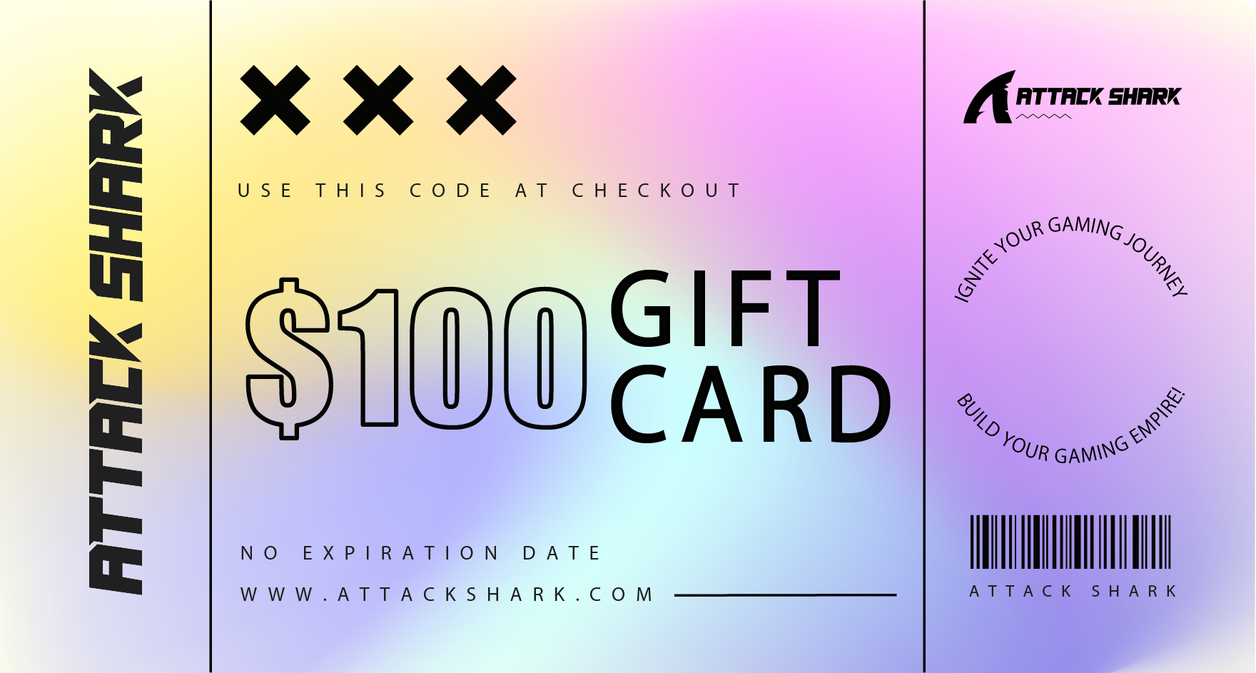 ATTACK SHARK Electronic Gift Card ($100)