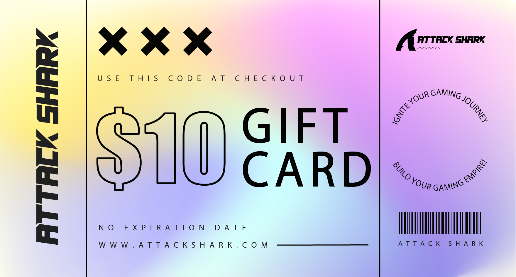 ATTACK SHARK Electronic Gift Card ($10)