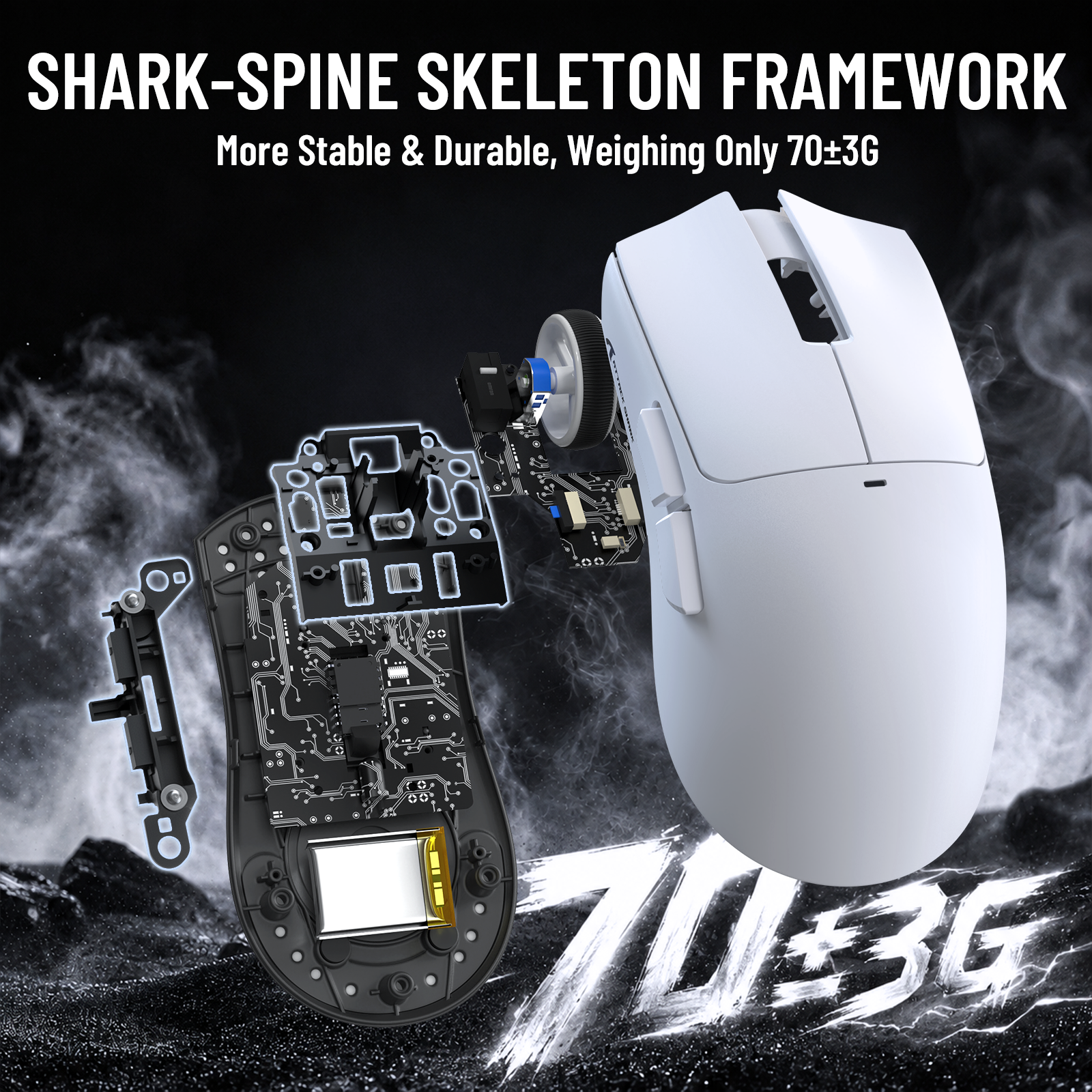 ATTACK SHARK X11 PRO V2 무선 게이밍 마우스 TFT 디스플레이 충전 도크와 C06 코일 케이블 포함