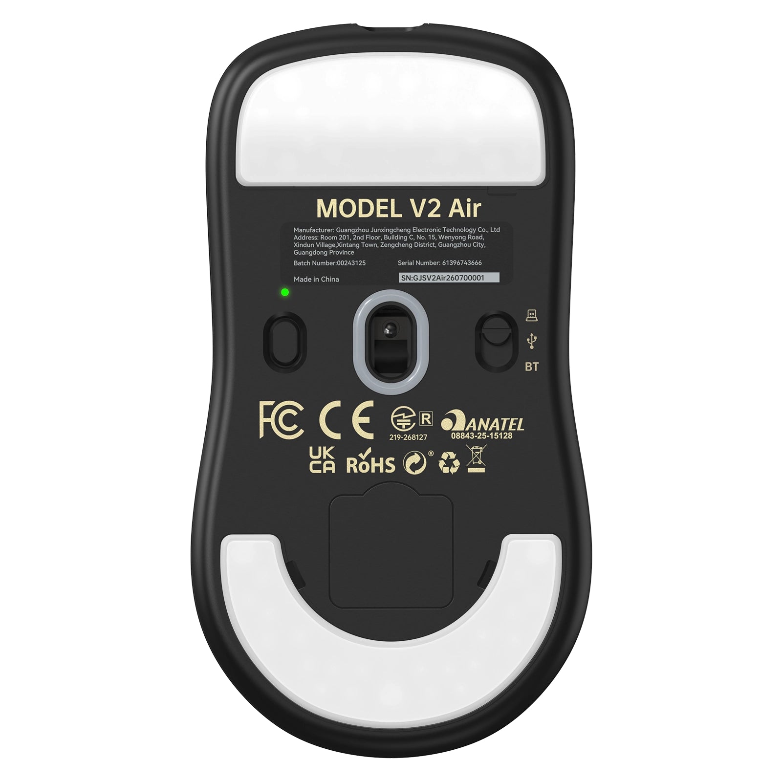 Souris gaming sans fil ergonomique ATTACK SHARK V2 AIR PAW3955MAX