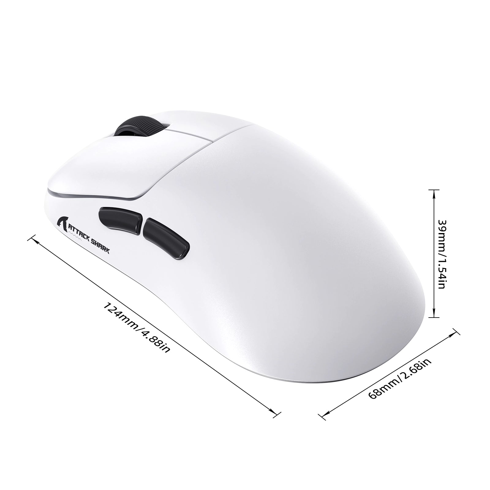 Souris gaming sans fil ergonomique ATTACK SHARK V2 AIR PAW3955MAX